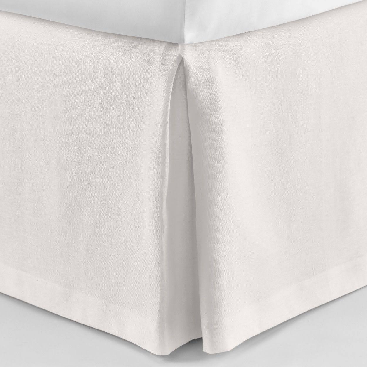 Peacock Alley Pearl Mandalay Tailored Linen Bed Skirt -California King 19_QMOMH1UL