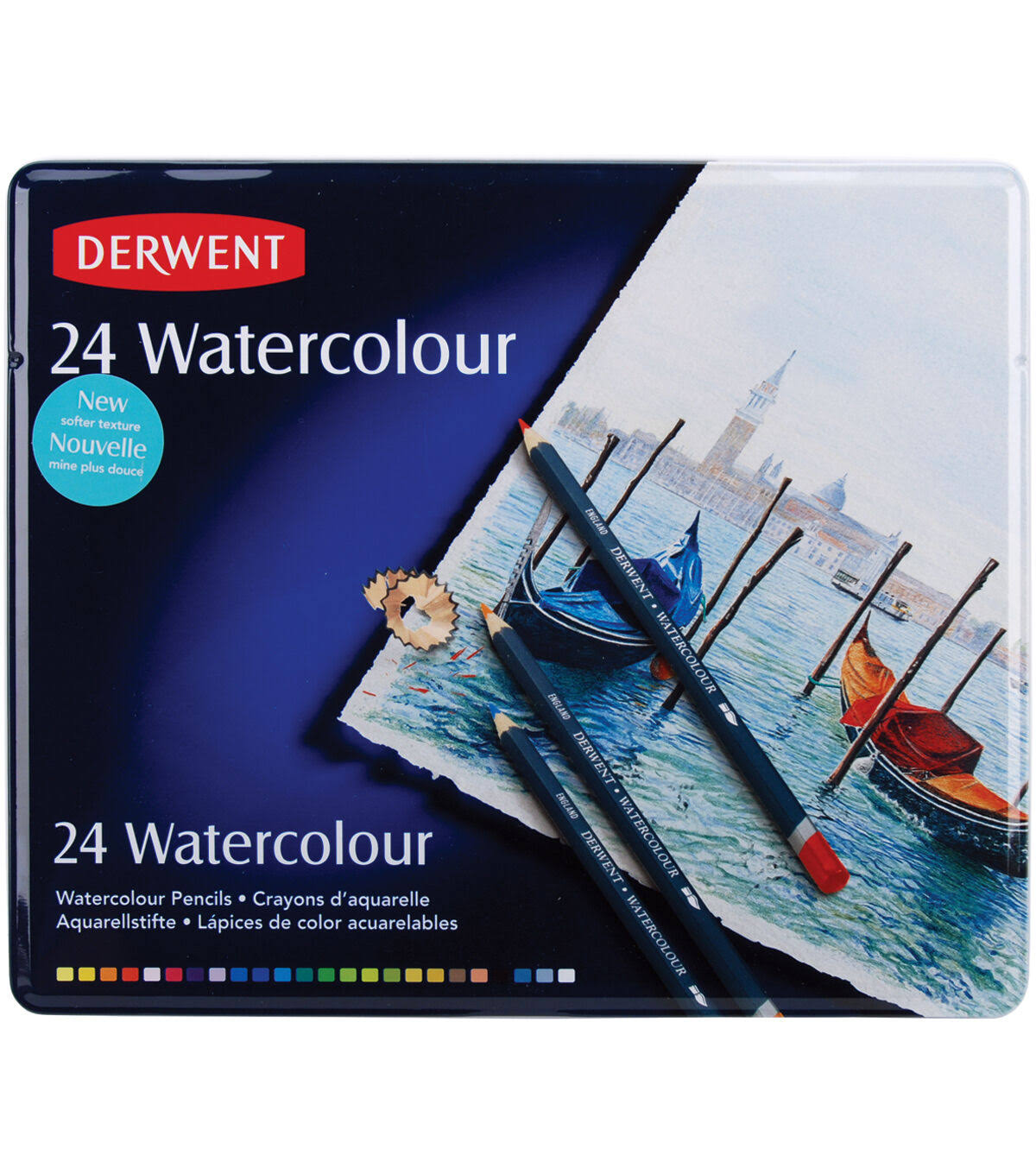 Derwent Watercolor Pencil Tin 24/Pkg NQ_DMJ5FKN5