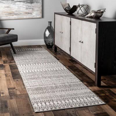 Amira Southwestern Gray Area Rug Langley Street Rug Size Runner 2'8 UJ_LPYM5SSP