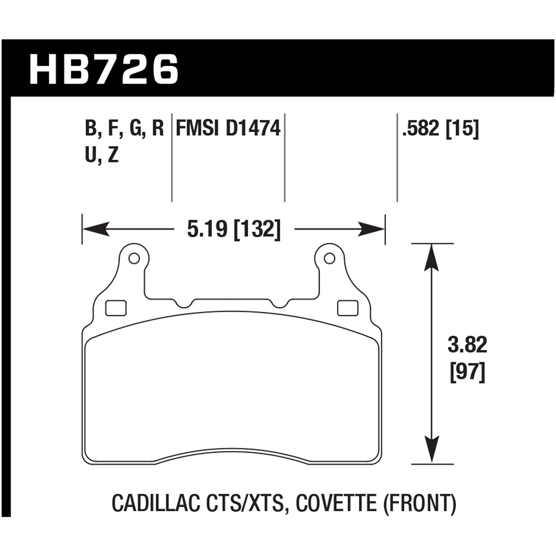 [HB726F.582]Hawk Performance HPS Brake Pads K2_TIKTISQA