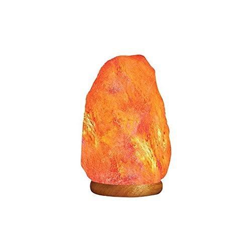 Hemingweigh Natural Himalayan Rock Salt Lamp 6-7 lbs with Wood Base, Electric WI ZA_PWLA7I3J
