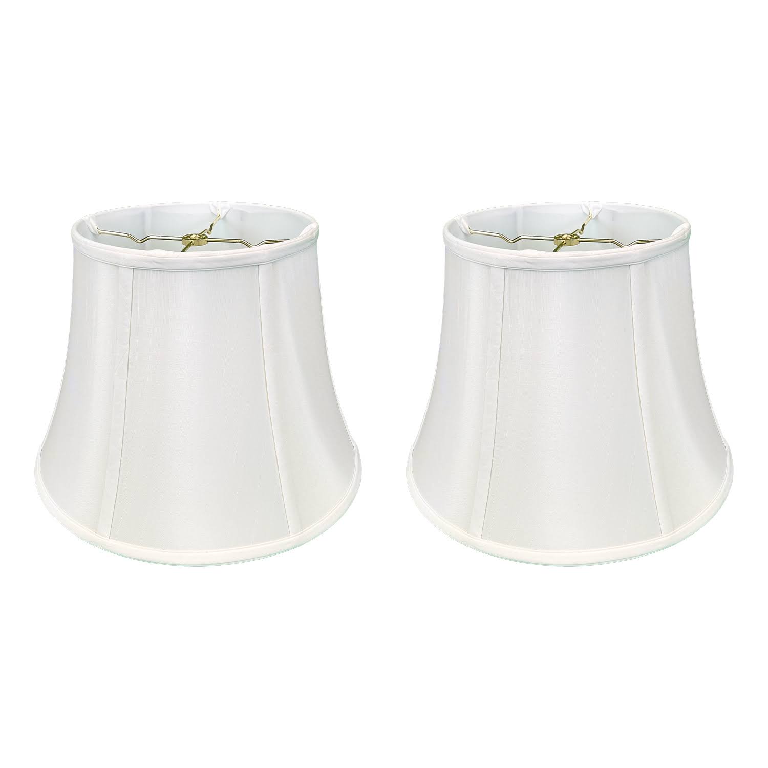 Royal Designs Modified Bell Lamp Shade, White, 9x14x10.5 - Set of 2 U7_IHLWWYM4