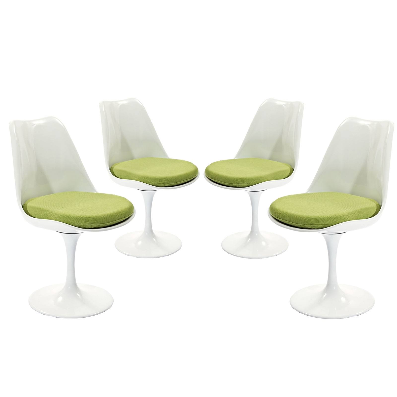 Modway Lippa Dining Side Chair Fabric Set of 4 - Green K2_3UFWPNWL