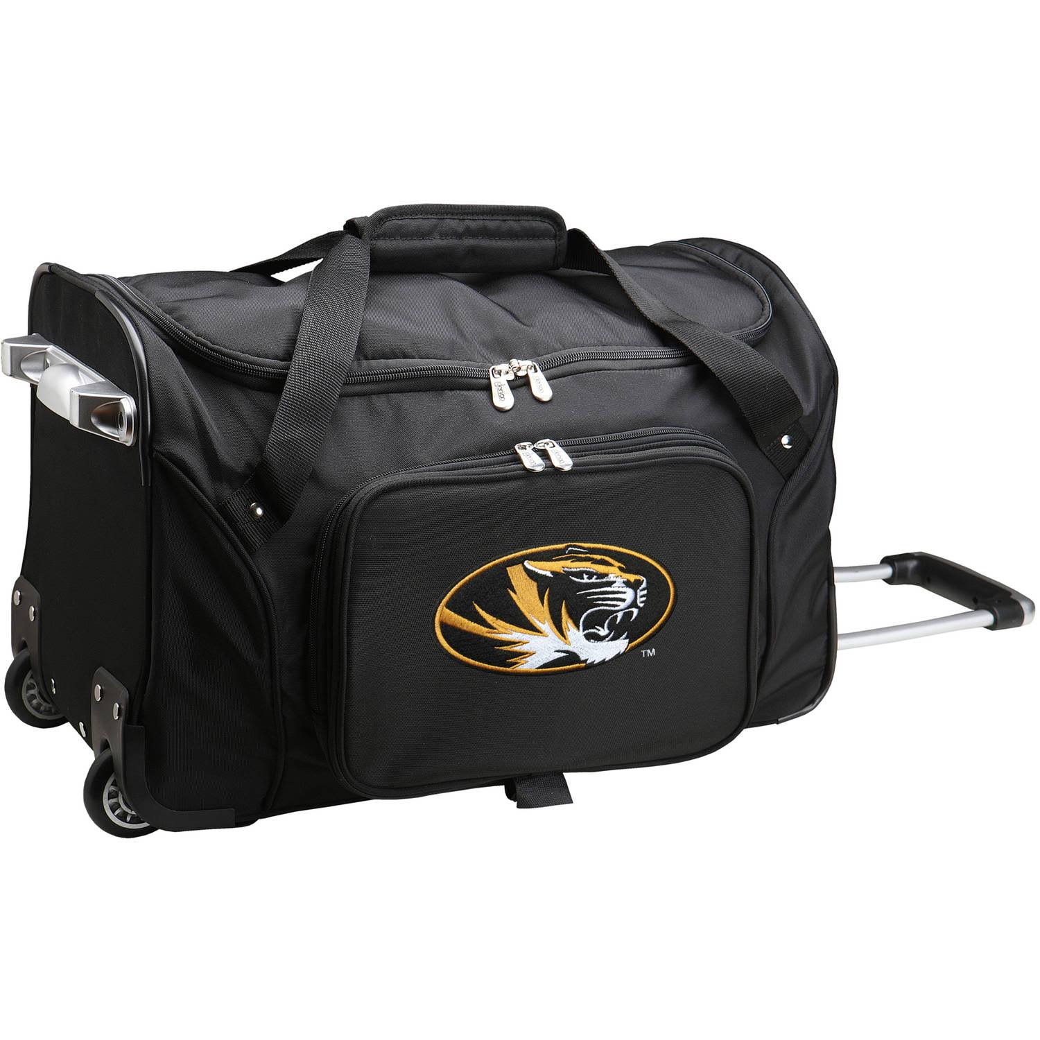 Denco Missouri Tigers 22-inch Wheeled Duffel Bag, Black N2_WAUPO7BA
