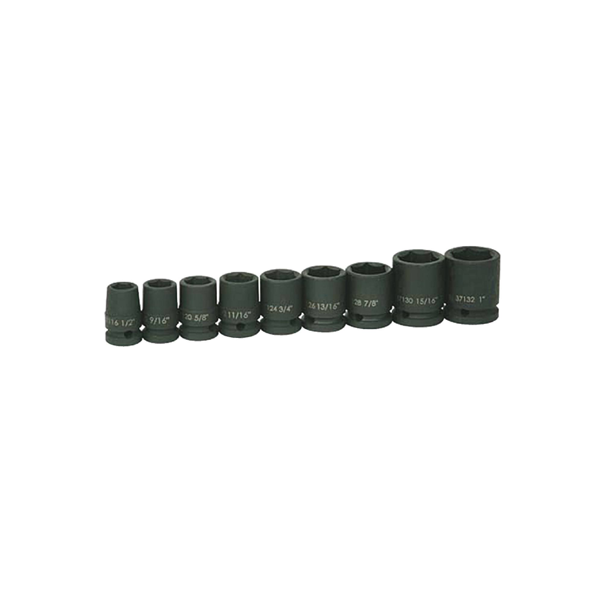 Williams 37902 Impact Socket Set, 1/2 Drive, 6 Point, 9 Piece P0_F4WYDNGI