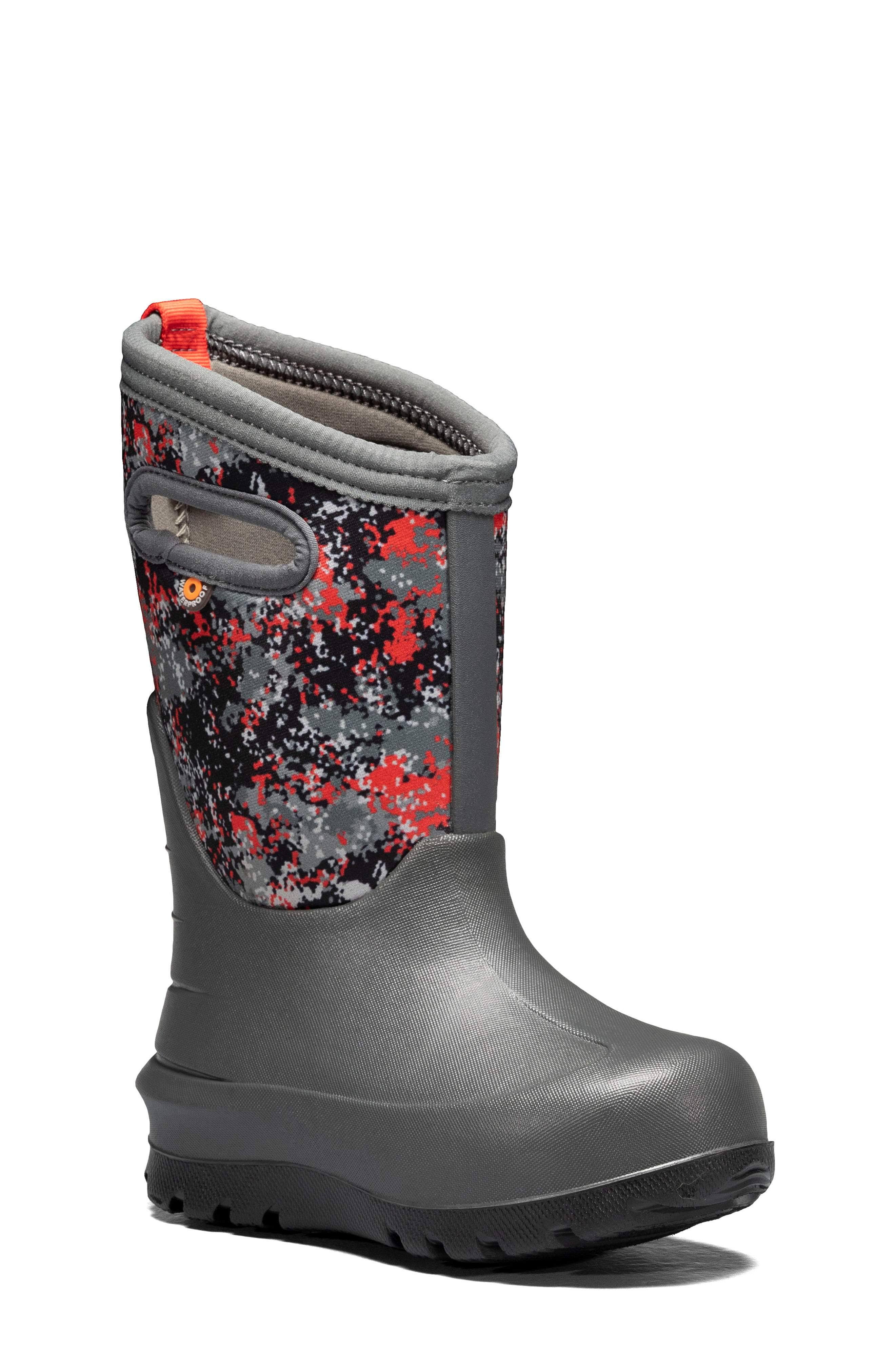 Bogs Kids' Neo Classic Micro Camo Boot - 10 - Dark Grey Multi 3P_IIYHUBZC