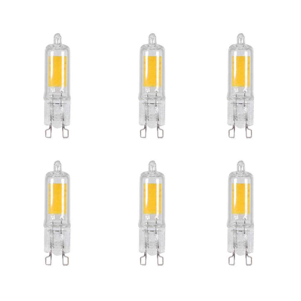 Feit Electric 35-Watt Equivalent Bright White (3000K) T4 G9 Bi-Pin Base Decorative LED Light Bulb (6-Pack) YC_CGKKO4RW