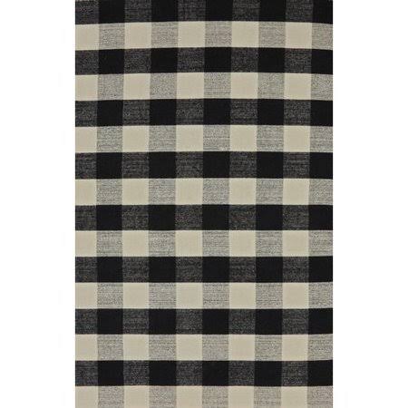 August Grove Pickering Hand Woven Wool Black/Ivory Area Rug; 8' x 10' 1B_IKYNZ1HO