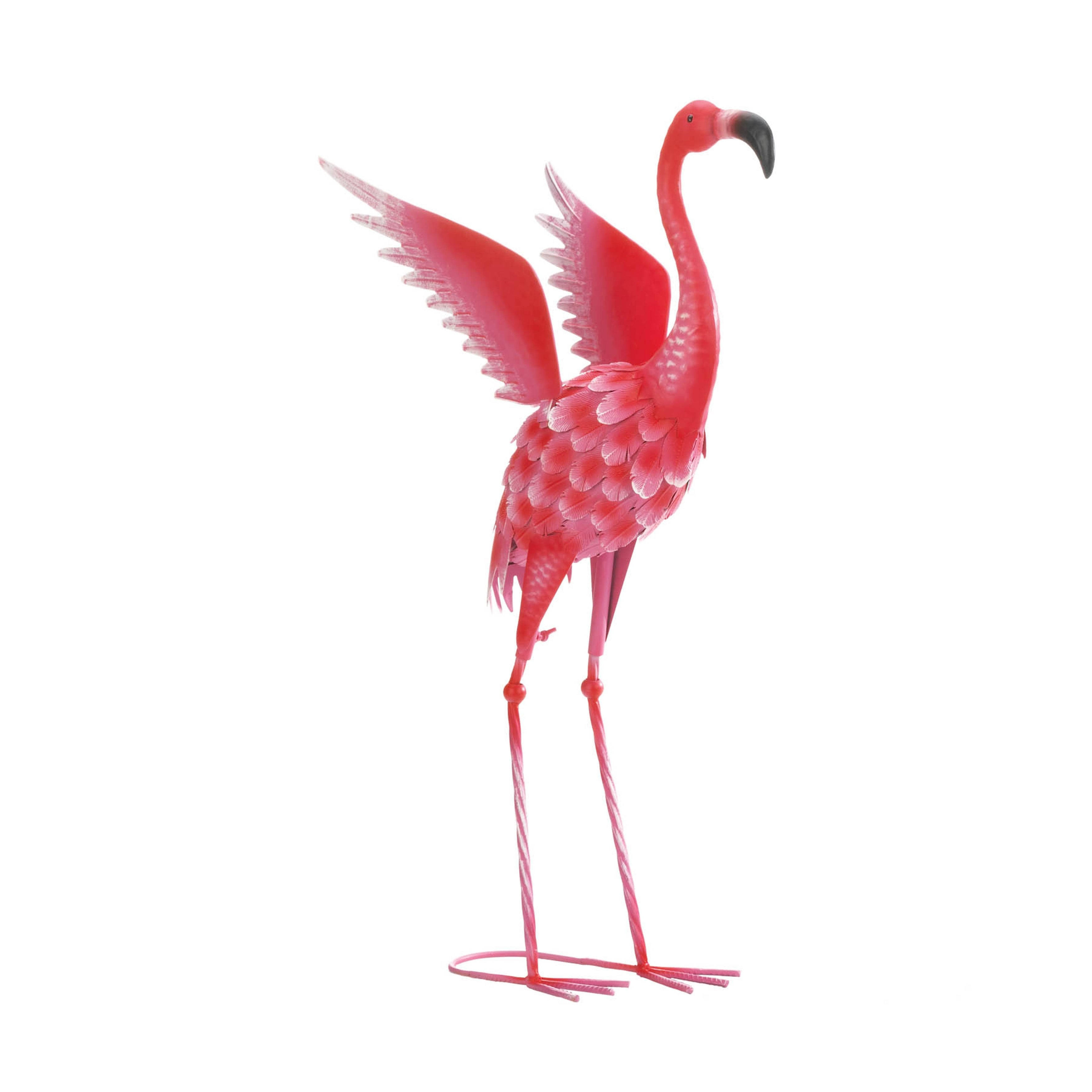 Zingz Thingz Flying Flamingo Metal Decor, Pink OL_II1MCTFK