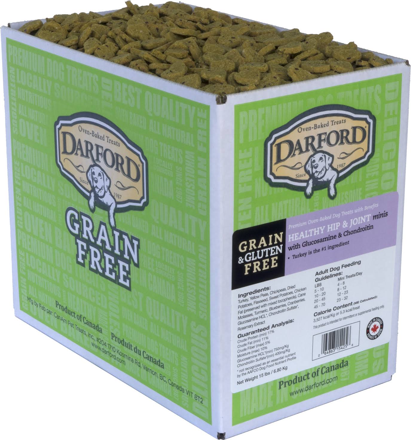 Darford Grain Free Healthy Hip Joint Minis Functionals Dog Treats 15 lbs ON_XC6VZWVU