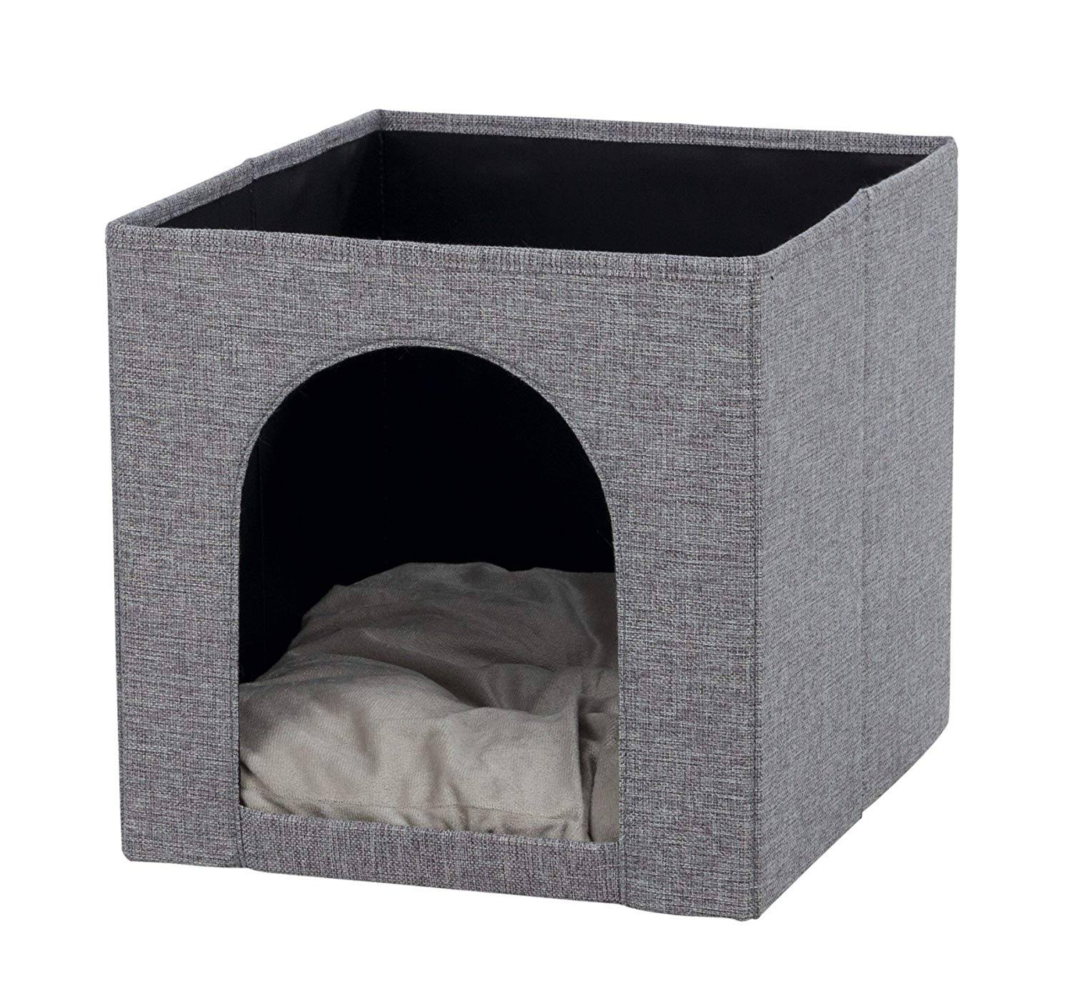 Trixie Ella 44087 Cuddly Cave for Shelves, 33 × 33 × 37 cm, Grey UH_AY9E05DM