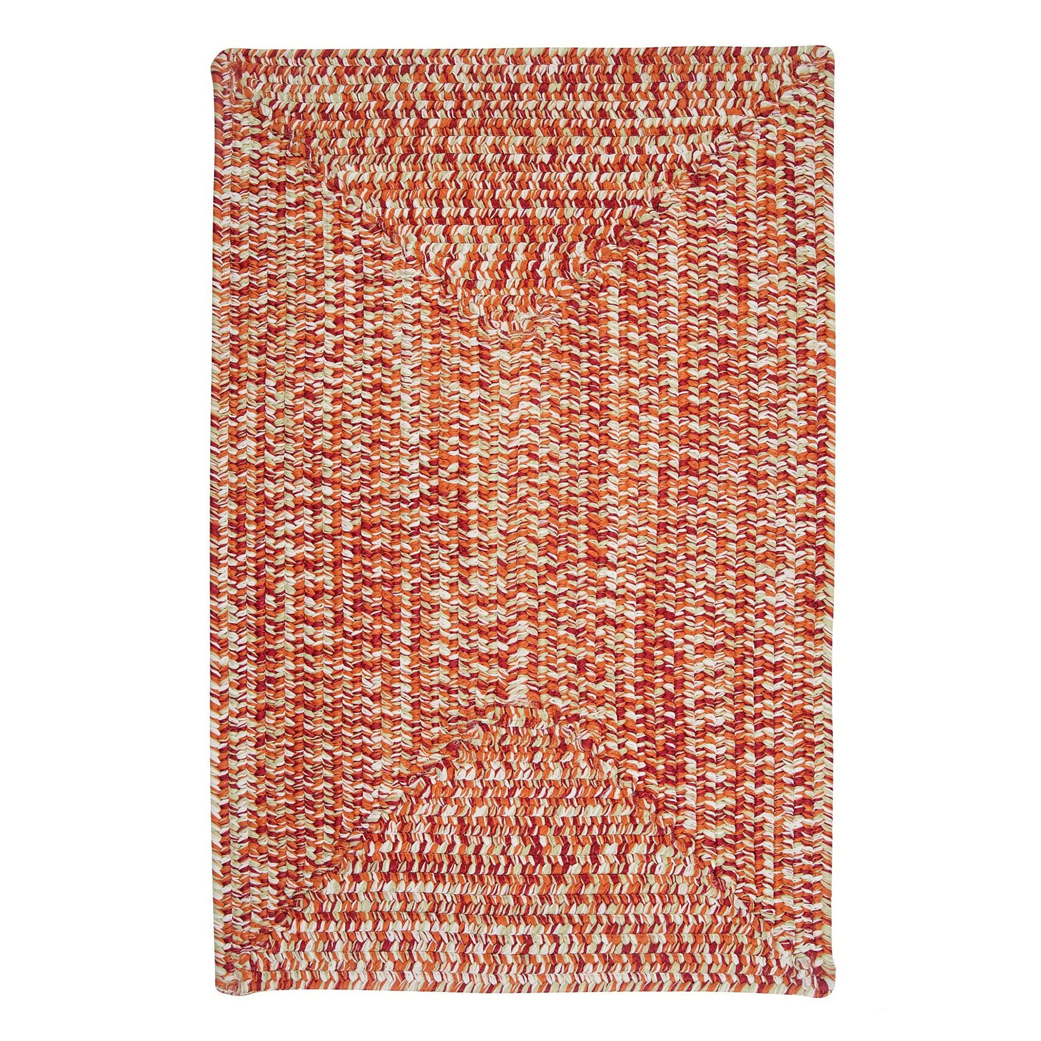 Colonial Mills Ocean's Edge Braided Outdoor Rug, Size 3' x 5', Orange J0_1YAT93BZ