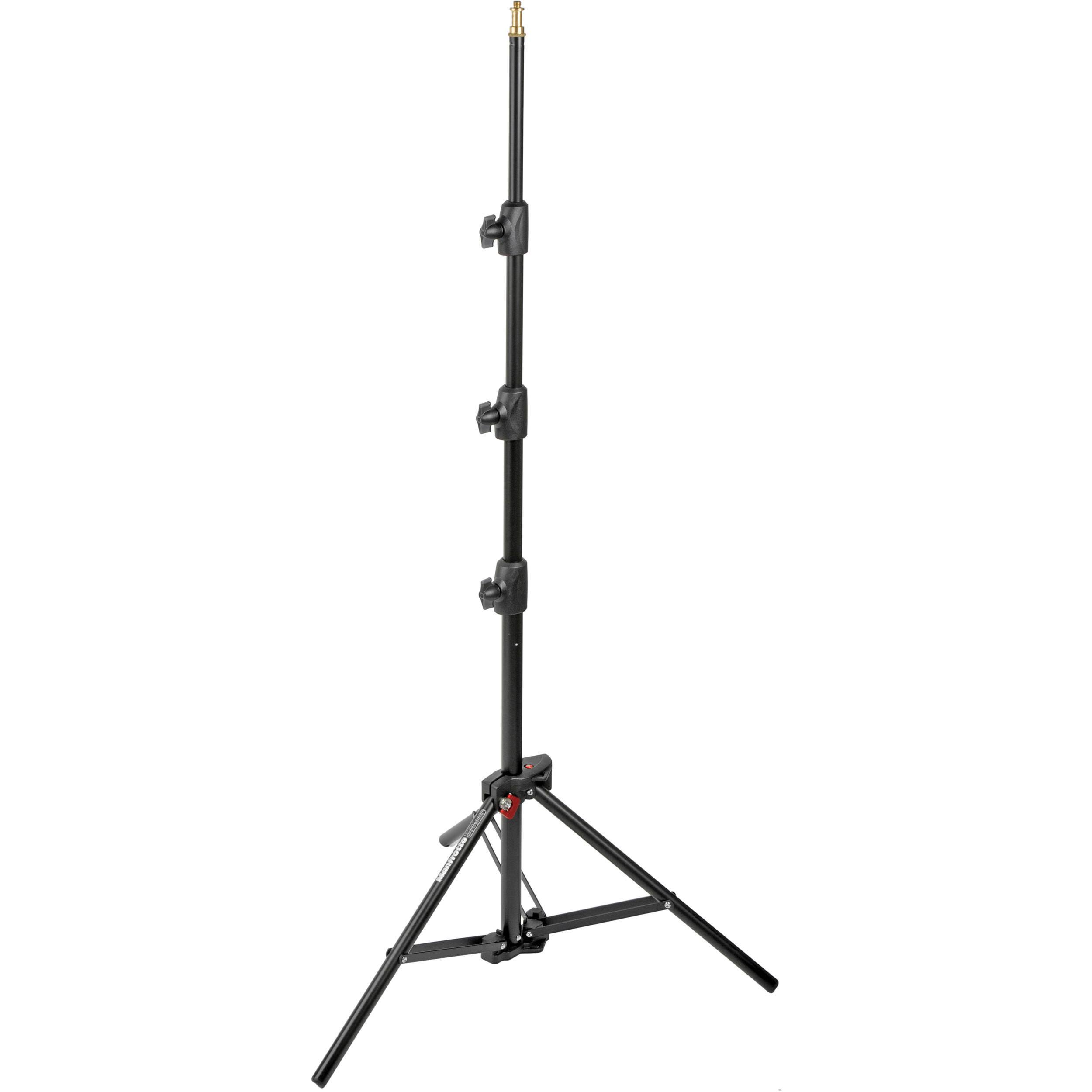 Manfrotto 1051BAC-3 Black Aluminum Mini Compact Stand - 3 Pack 6C_3TOWUDBV