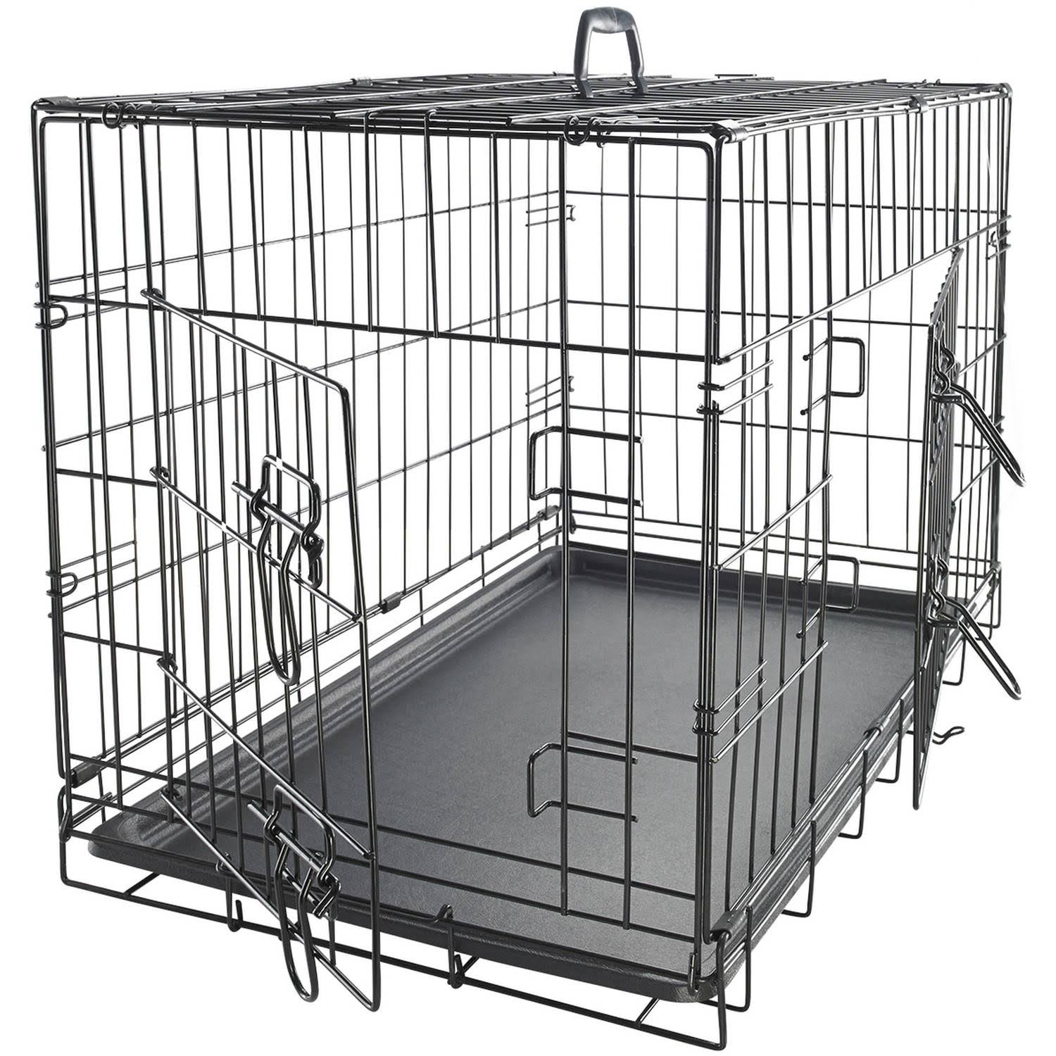 Paws Pals Double-Door Folding Wire Dog Crate, 42-in H2_L0FQTJFS