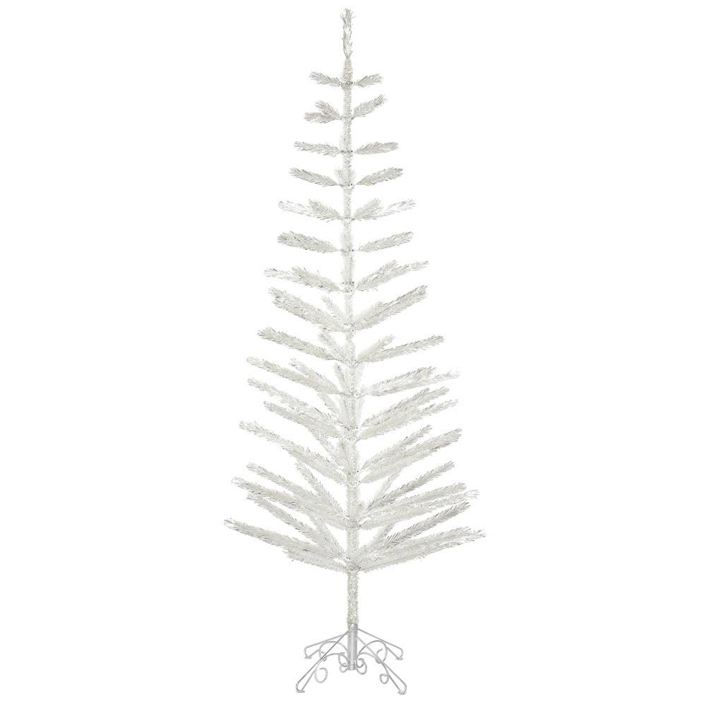 Vickerman Silver Feather Christmas Tree, 7' 4B_H3RNA1KI