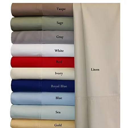 Royal Tradition 100 Percent Bamboo Bed Sheet Set, Twin Extra Long XL, Solid Gold, Super Soft and Cool Bamboo Viscose 3PC Sheets 08_22JS0R04