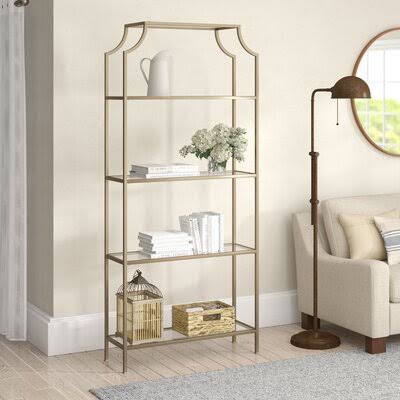 Broward Etagere Bookcase Color: Gold FW_CM4SVTYY