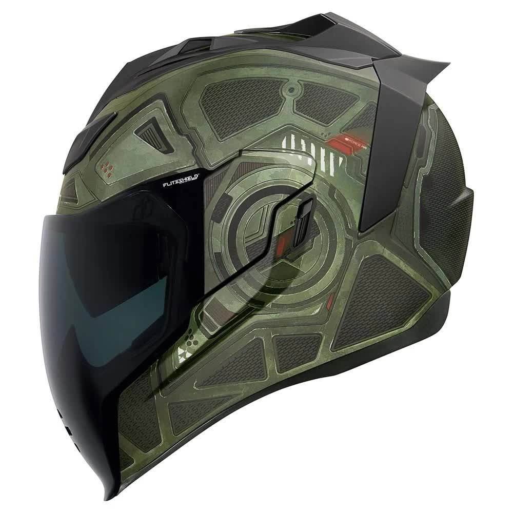 Icon Airflite Full Face Motorcycle Helmet - Blockchain Green - Small 2Y_DZQ0WH0Q