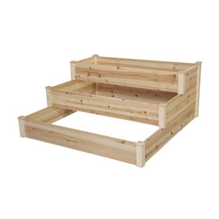 Better Homes Gardens 3 Tier Cedar Raised Garden Bed, Natural, Size: Standard 2Q_UJ5PBXDH