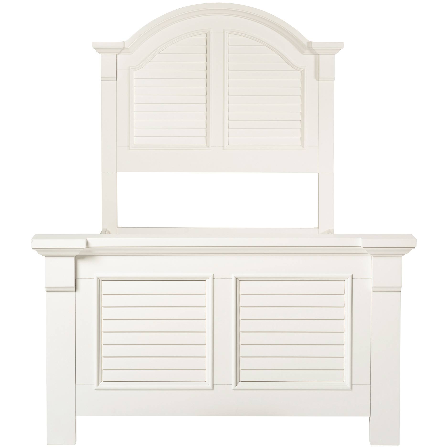 Liberty Furniture Summer House Oyster White Full Panel Bed BK_OE8VNKRD