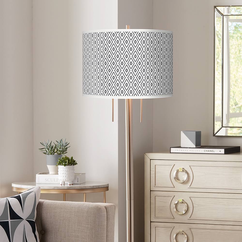 Diamonds Giclee Brushed Nickel Garth Floor Lamp - Style #3P321-4T586 2S_SHCAFSHS
