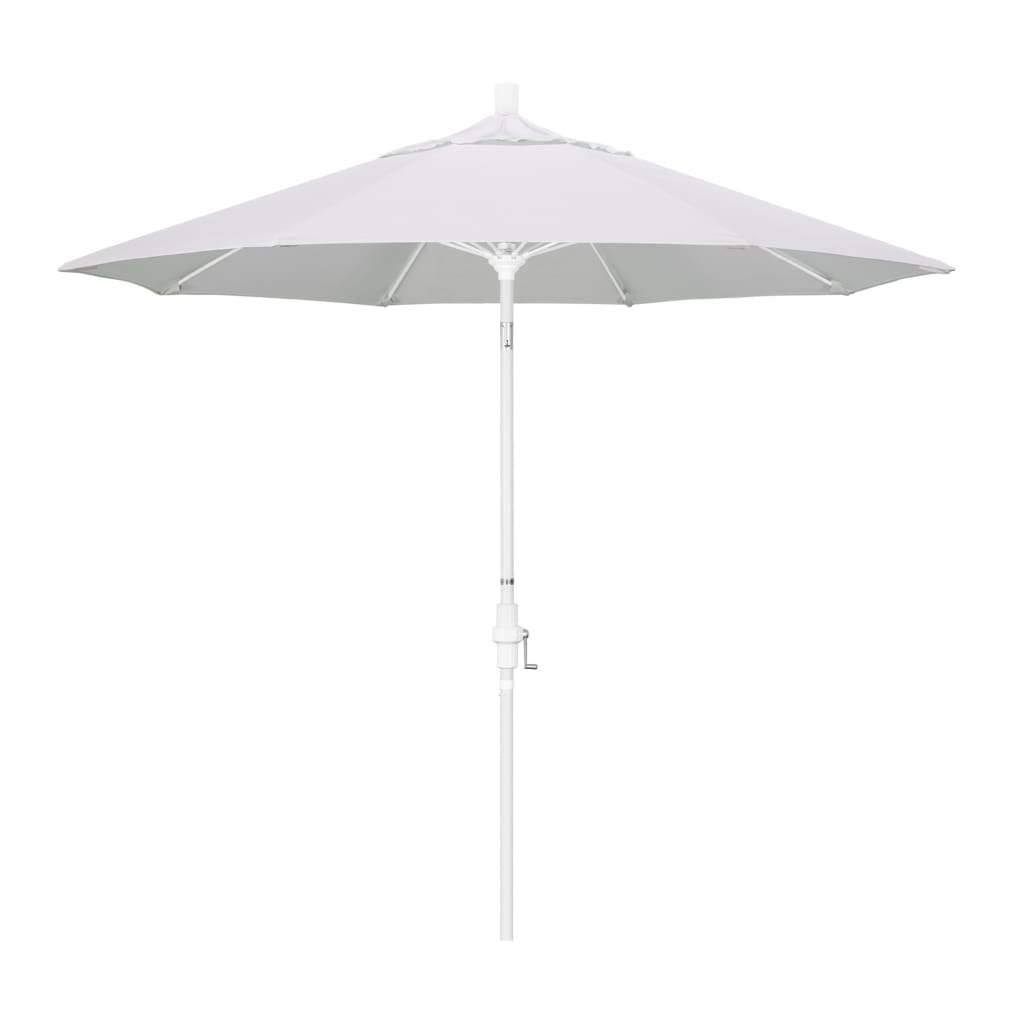 California Umbrella 9 Feet Fiberglass Market Umbrella Collar Tilt M White/Pacifica/Natural ZT_IMSYV4CO