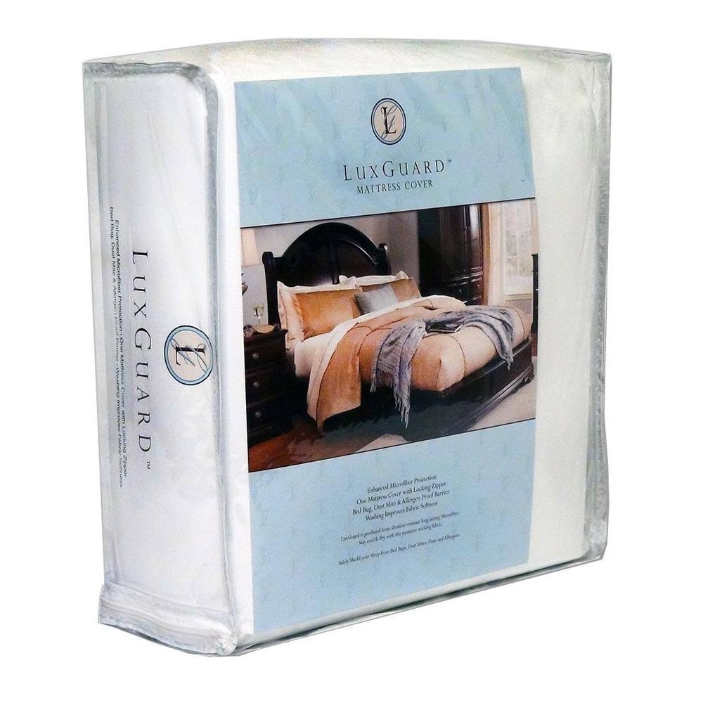 Vision Bay 15in. LuxGuard Bed Bug Microfiber Dust Mite and Allergen Proof Allergy Queen Mattress Protector and Zip Cover Encasem 3G_AQTE60KI