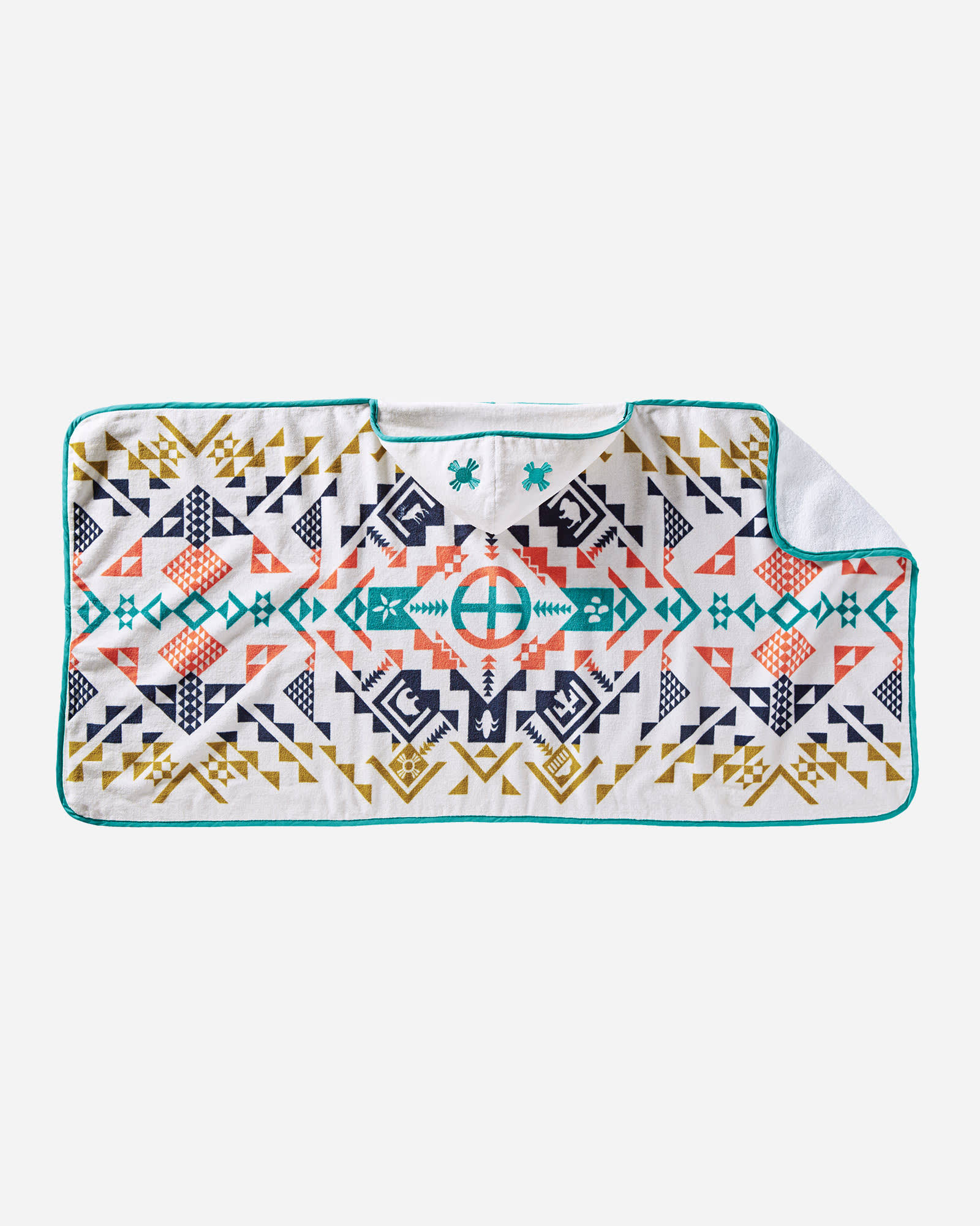 Pendleton Printed Hooded Baby Towel, Shared Spirits Ivory PU_XZM97AAL