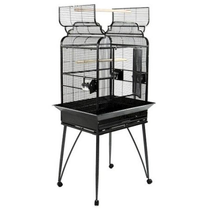 A E Cage B-2217 Black Victorian Open Top Bird Cage, 22 ZE_KYUHBM3D