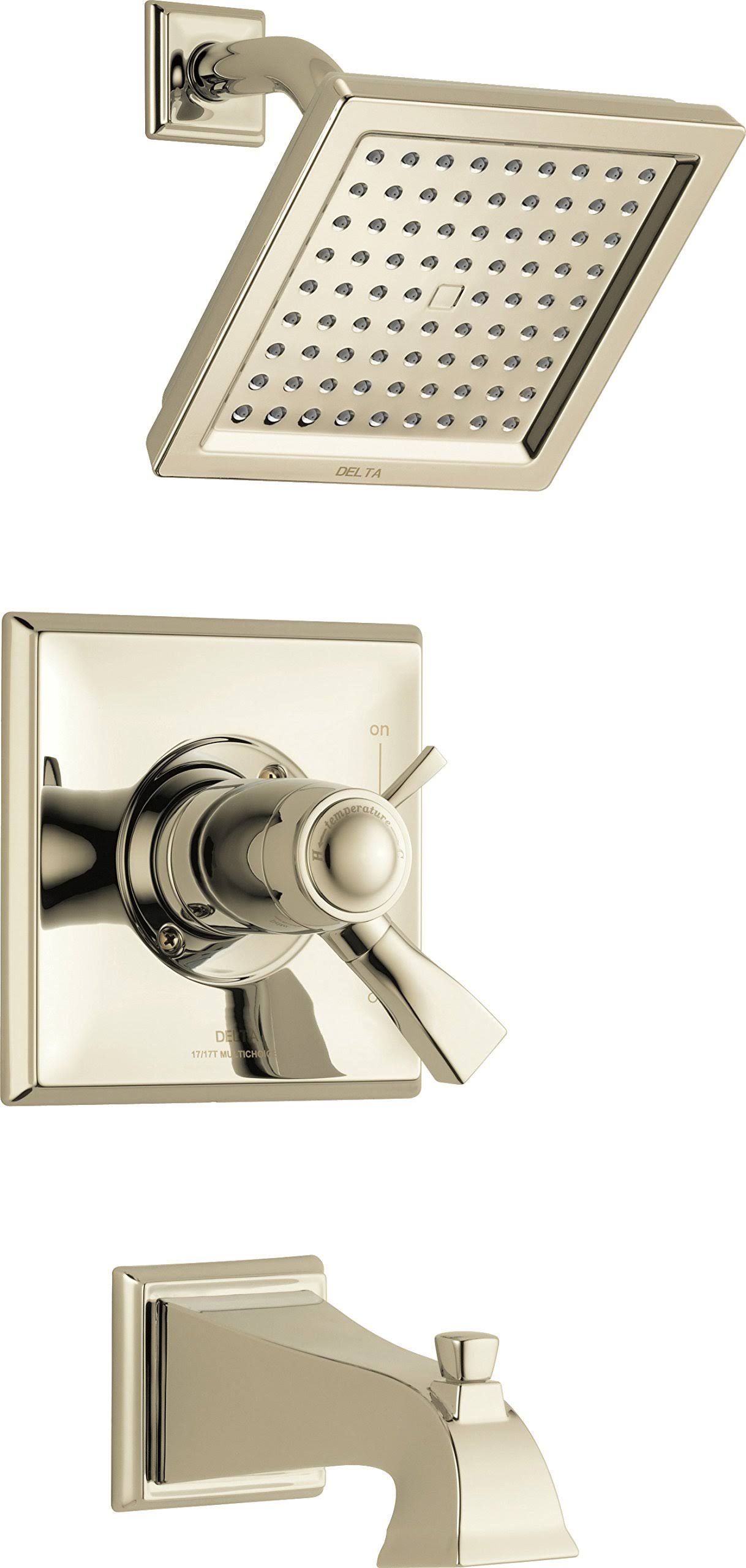 Delta Faucet T17T451-PN-WE Dryden Polished Nickel TempAssure 17T Series Tub and Shower Trim ZN_445DZBZQ