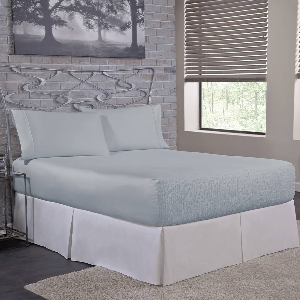 Bed Tite 300 Thread Count Cotton King Sheet Set, Light Blue KQ_DLQRDSLA