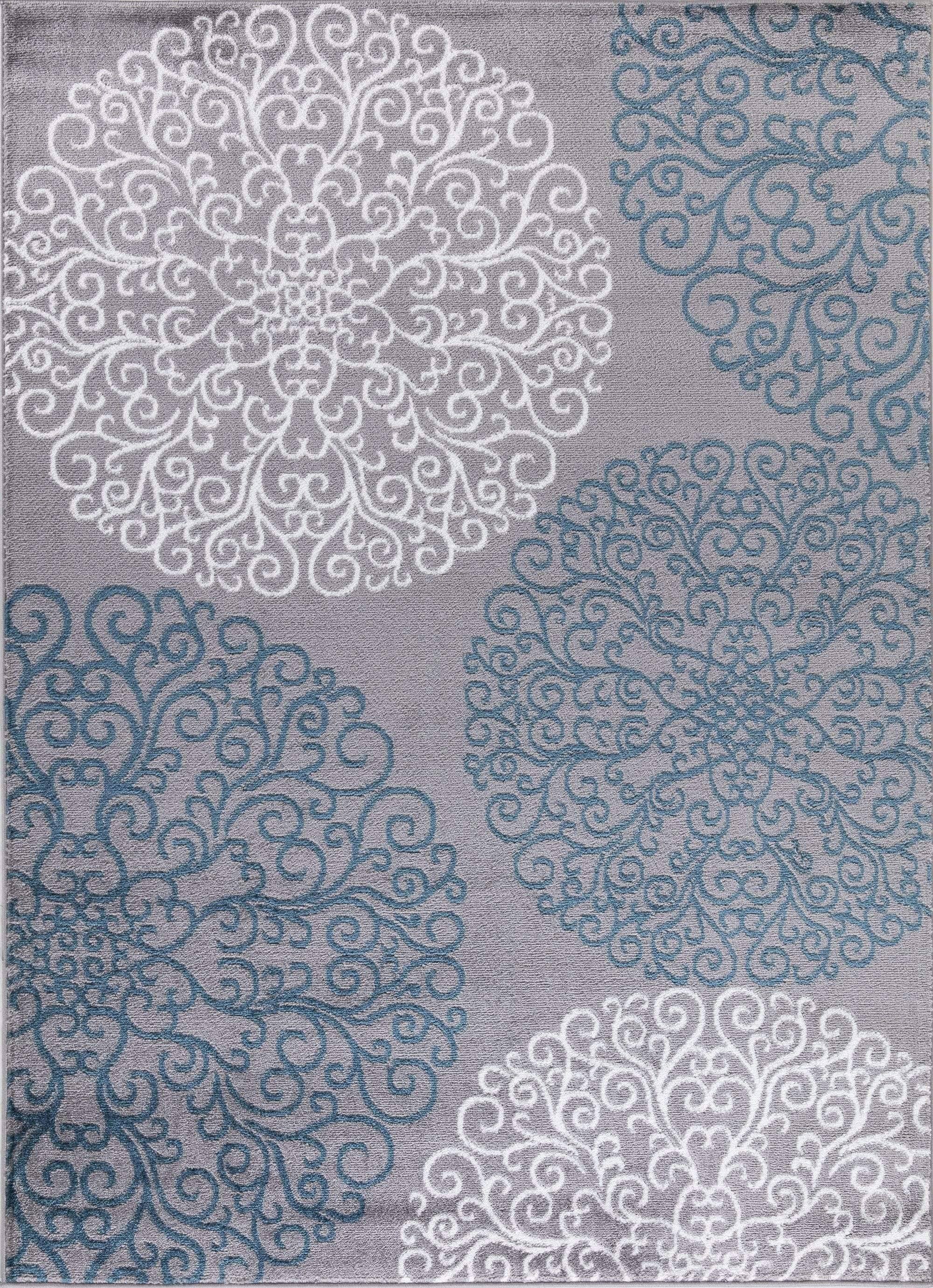 Concord Global Madison Scrolls Area Rug - Grey 5'3 MF_VCAHEQVX