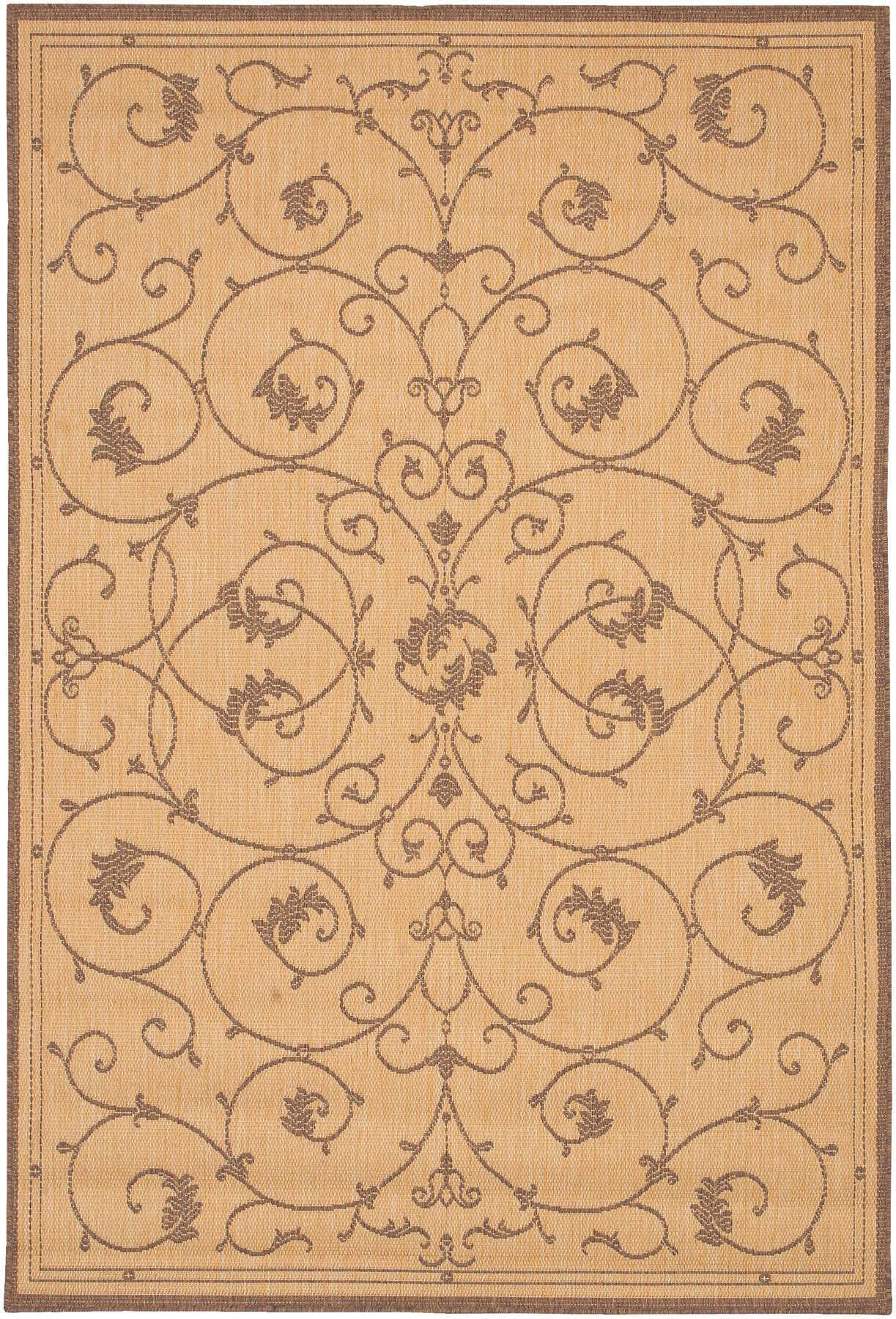Couristan Recife Veranda Natural/Cocoa Area Rug - 2' x 3'7 S6_YNYRQ7NH
