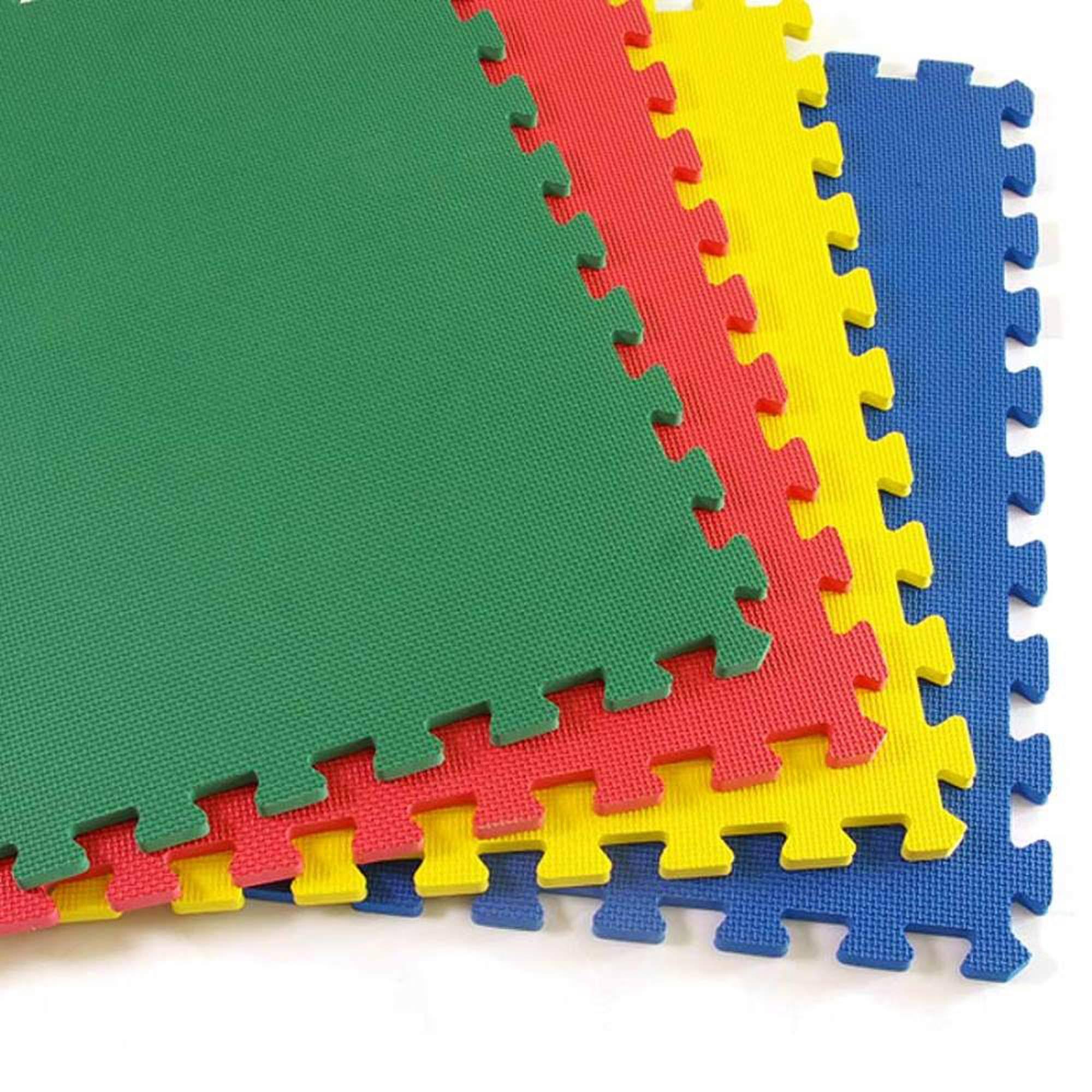 Greatmats GreatPlay Foam Puzzle 2 ft. x 2 ft. x 1/2 in. Floor Mats Blue, Green, Red and Yellow 16 Pack DT_4WQX7GOP