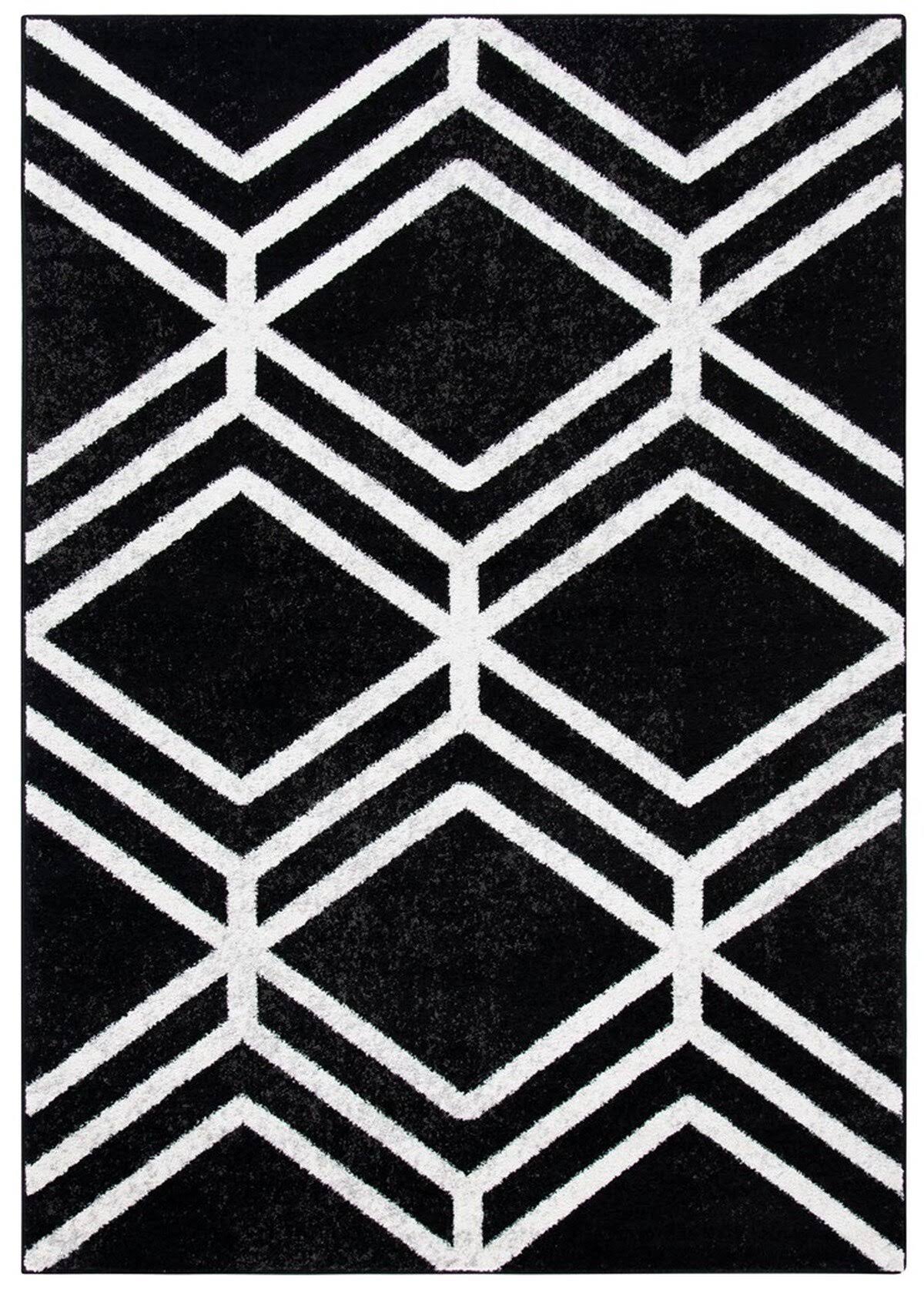 Safavieh ADR253H-28 2 ft. 6 in. x 8 ft. Adirondack Contemporary Runner Rug Black Ivory ZE_SBR0PQOG