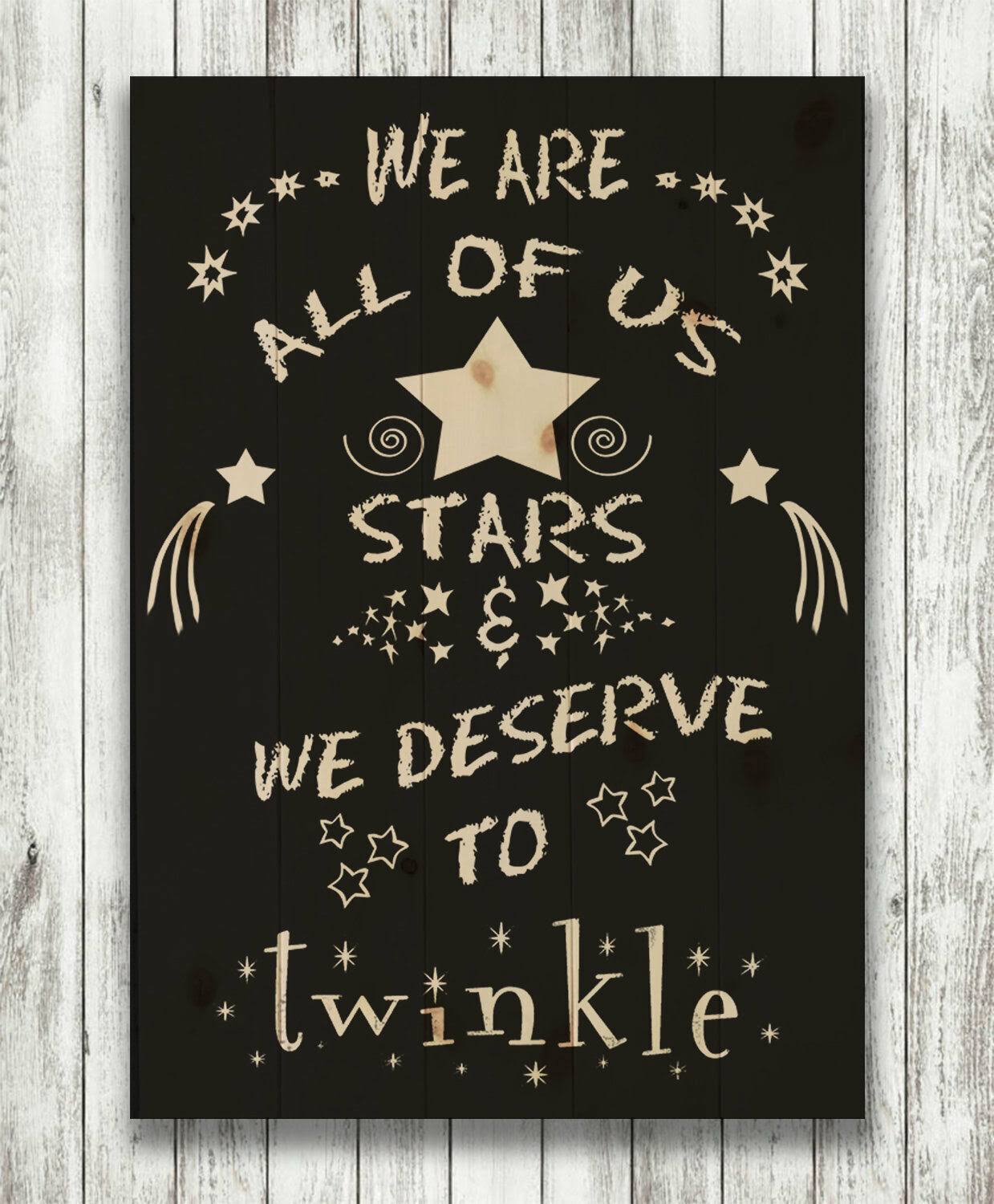 Gracie Oaks 'We Are Stars' Textual Art on Wood EW_NUT3VQRA