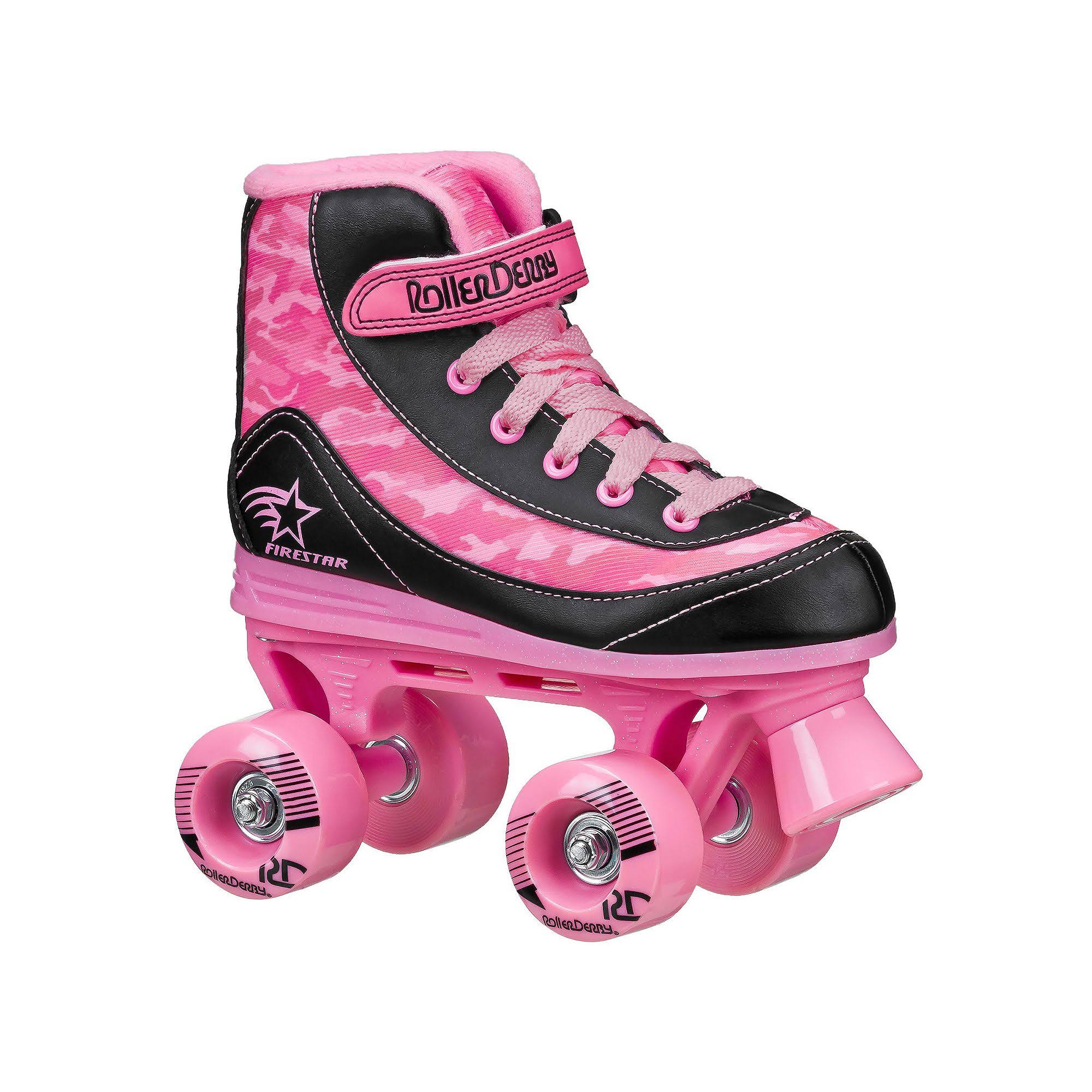 Roller Derby Youth Firestar Quad Roller Skates - Pink Camo 4 OR_ZOCNXTIQ