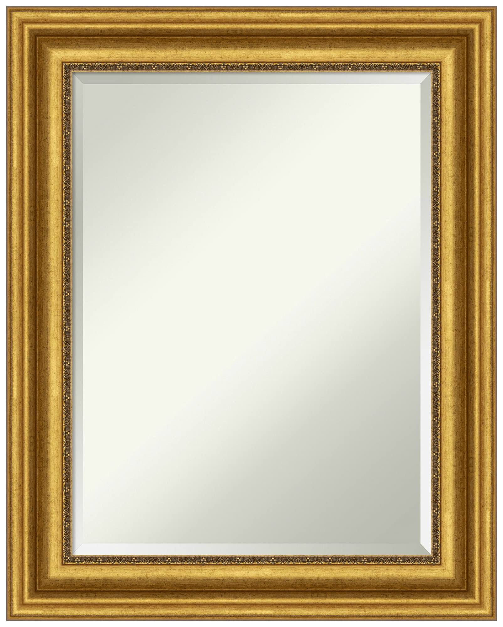 Amanti Art Parlor Gold Bathroom Vanity Wall Mirror, 24x30 NO_TUAFADMM