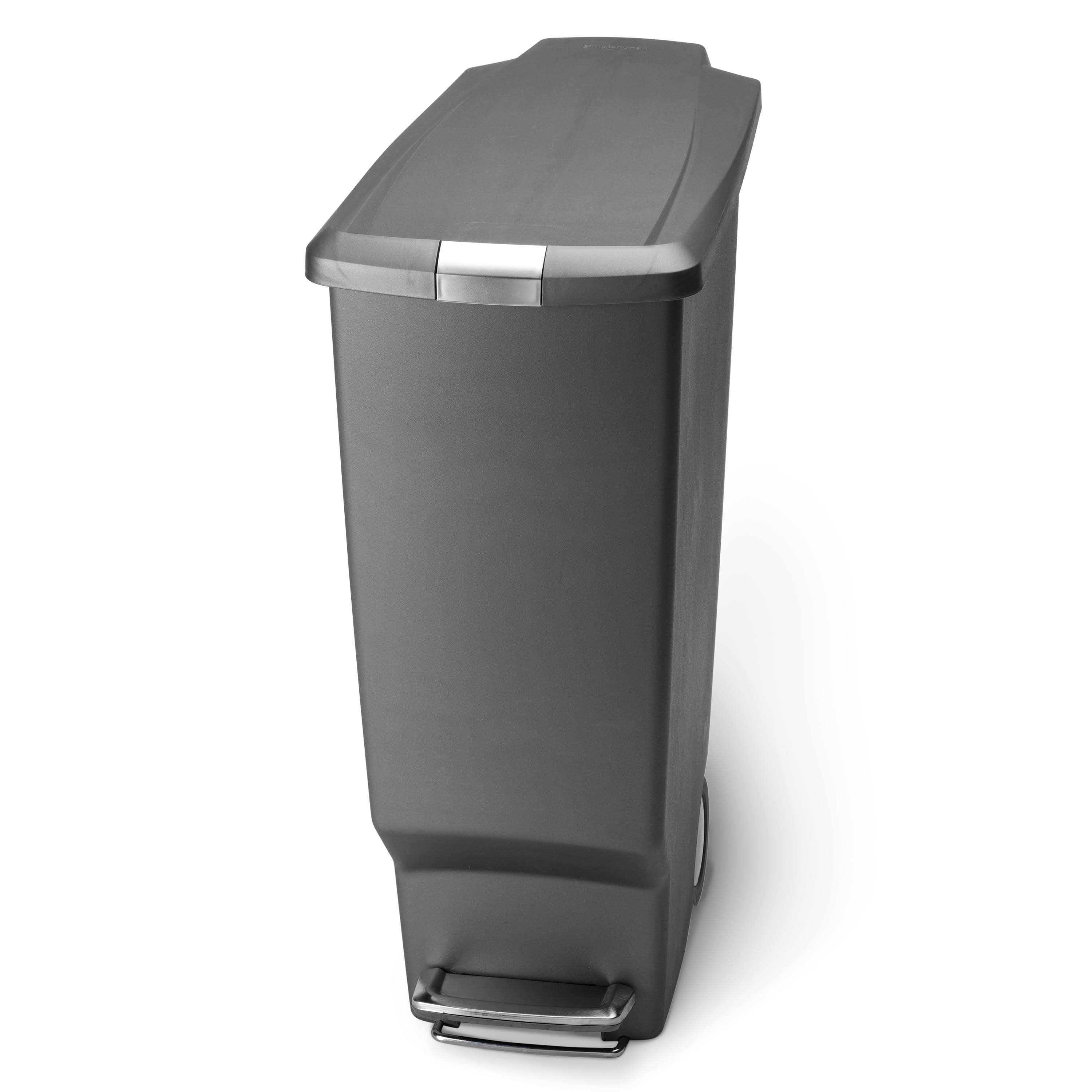Simplehuman CW1363 Slim Plastic Step Can, Grey, 10.5 Gallon 85_MUCRPWUS
