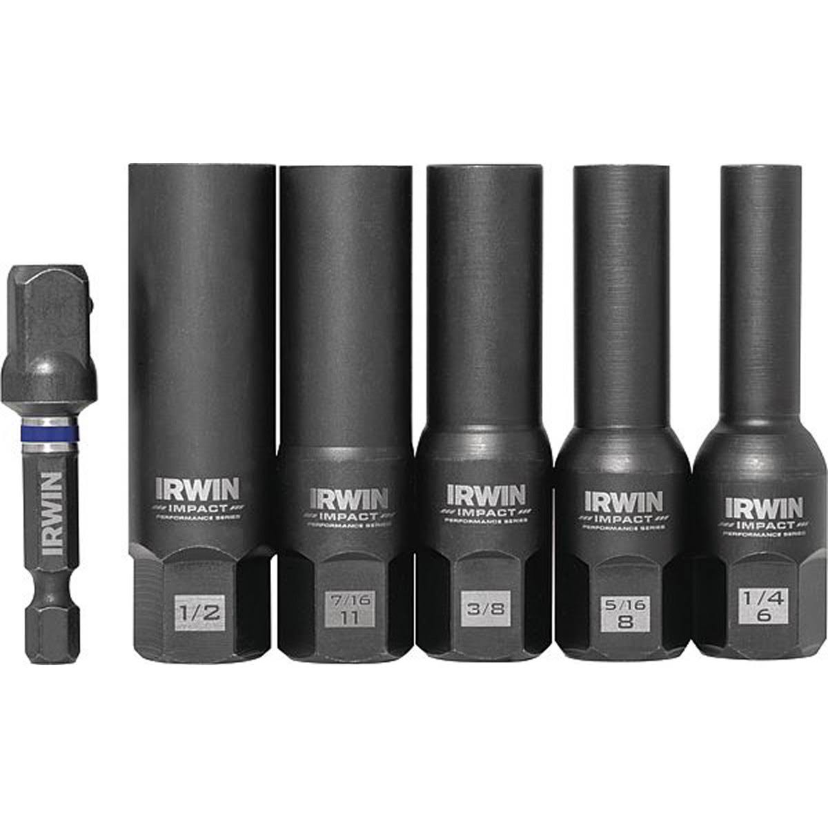 Irwin Impact Bolt Extraction Set, Square, 6 Pcs. 1859147 PV_AZIVQM2O
