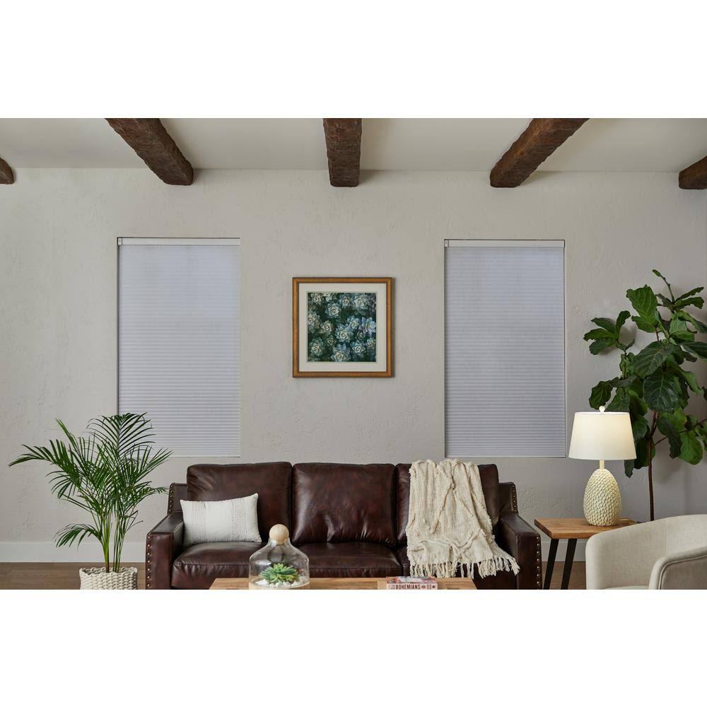 Home Decorators Collection White Cordless Blackout Cellular Shade - 29.25 in. W x 48 in. L (Motorization Compatible), Winter Whi CF_ZMYJ0BPK
