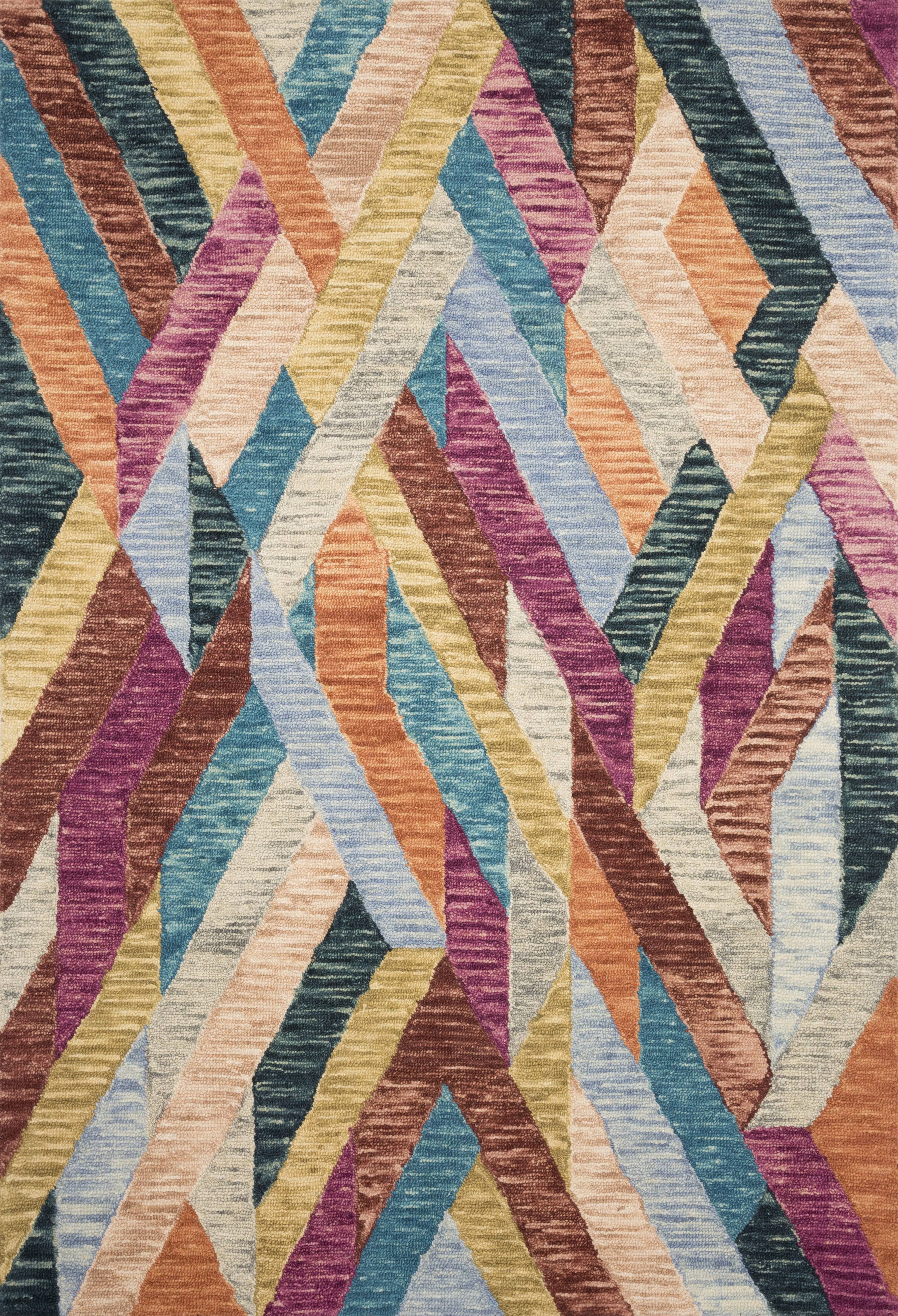 Loloi Hallu Justina Blakeney HAL-02 Fiesta Multi Rug - 2 ft 3 in x 3 ft 9 in 4X_AGWVJSC5