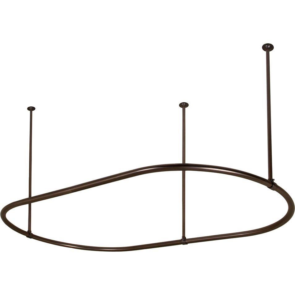 Barclay 7150-54-PB 54 Oval Shower Curtain Ring-Polished Brass OT_7RRZUR5N