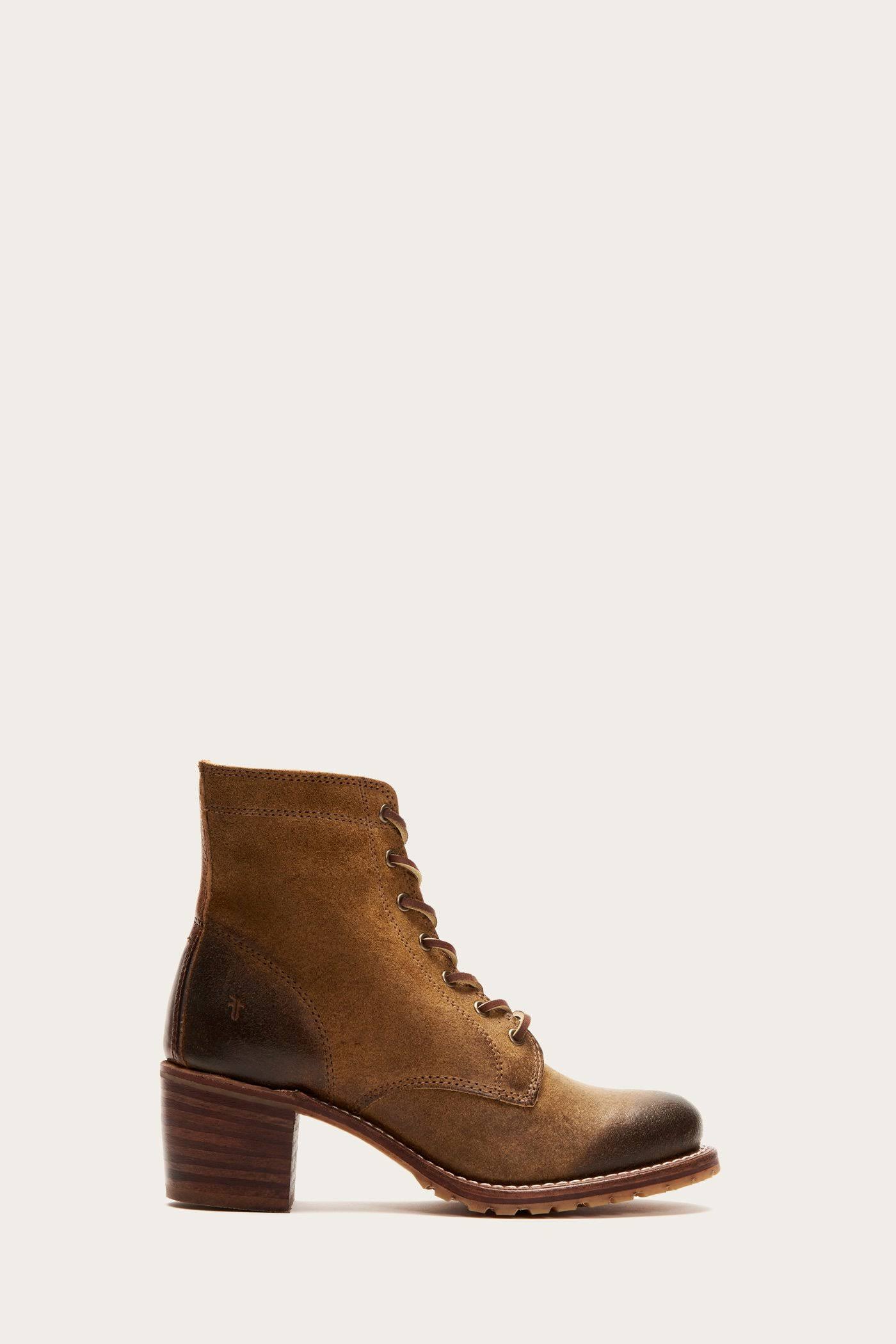 Frye | Sabrina 6g Lace Up | 7.5 US | Tan IT_MNSXJ3DR