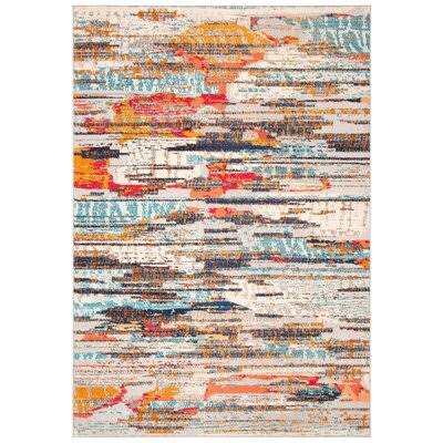 Gutierez Abstract Ivory/Orange Area Rug Bungalow Rose Rug Size Rectangle 2'2 WA_OBKDFSMI