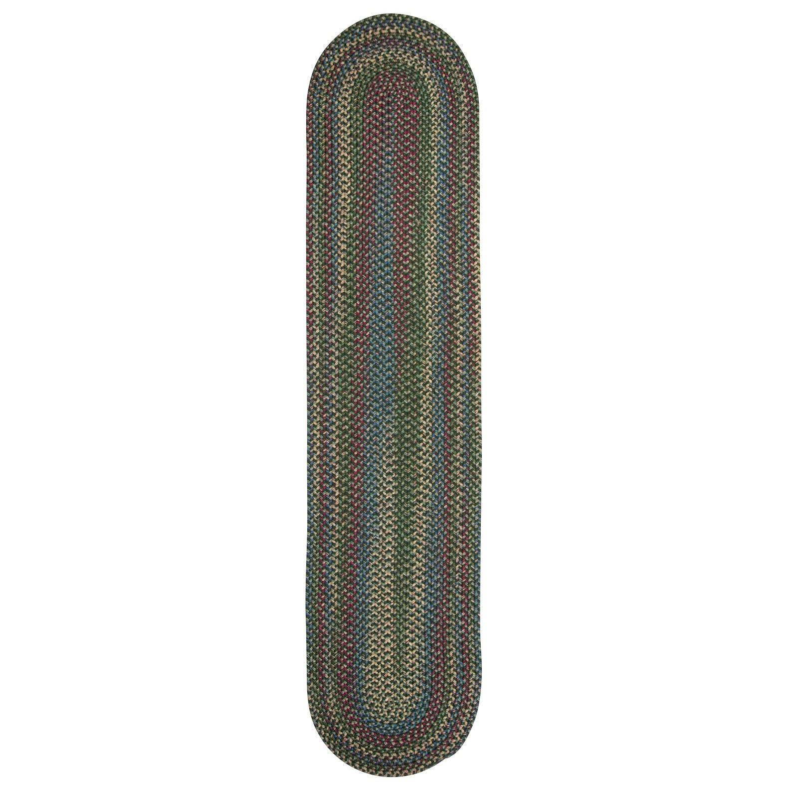 Colonial Mills Worley Dark Green Rug - 30 in x 132 in Runner Oval XI_PND8VYS0