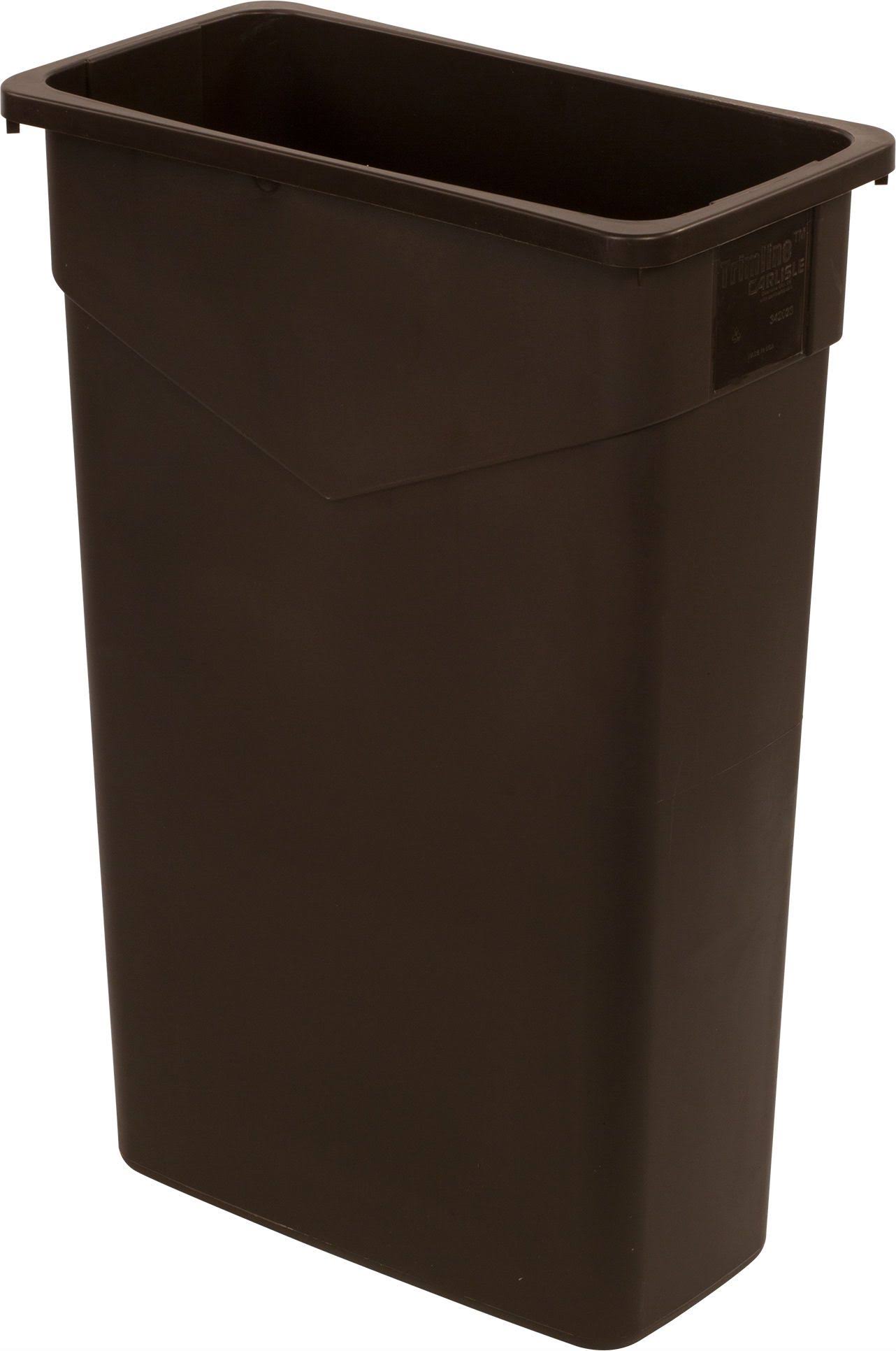 Carlisle 34202369 Trimline 23 Gallon Brown Waste Container GN_D7AGY6NU