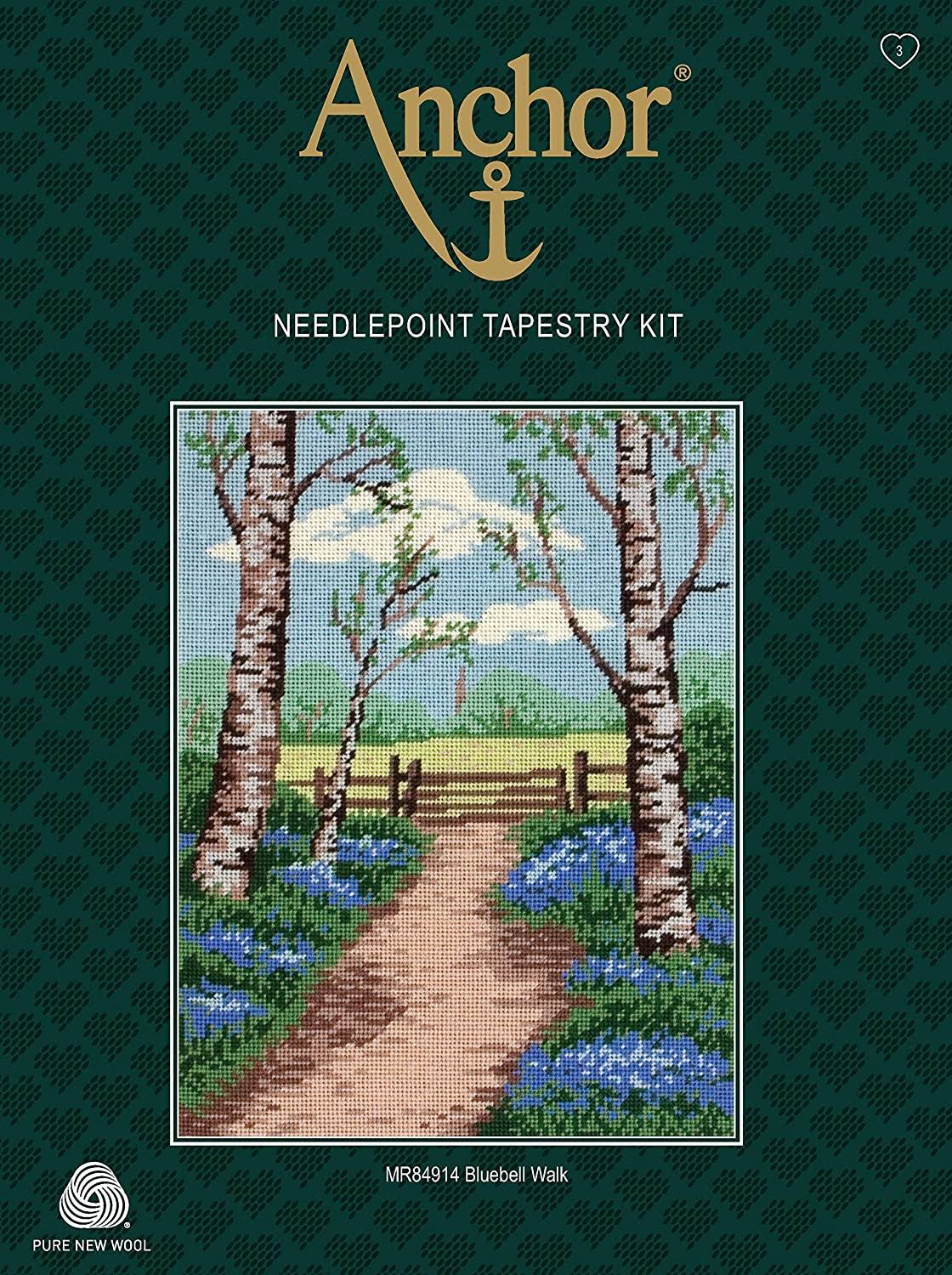 Anchor MR84914 Tapestry-Bluebell Walk, Multi, 23 x 30cm D1_BLTQ0IVX