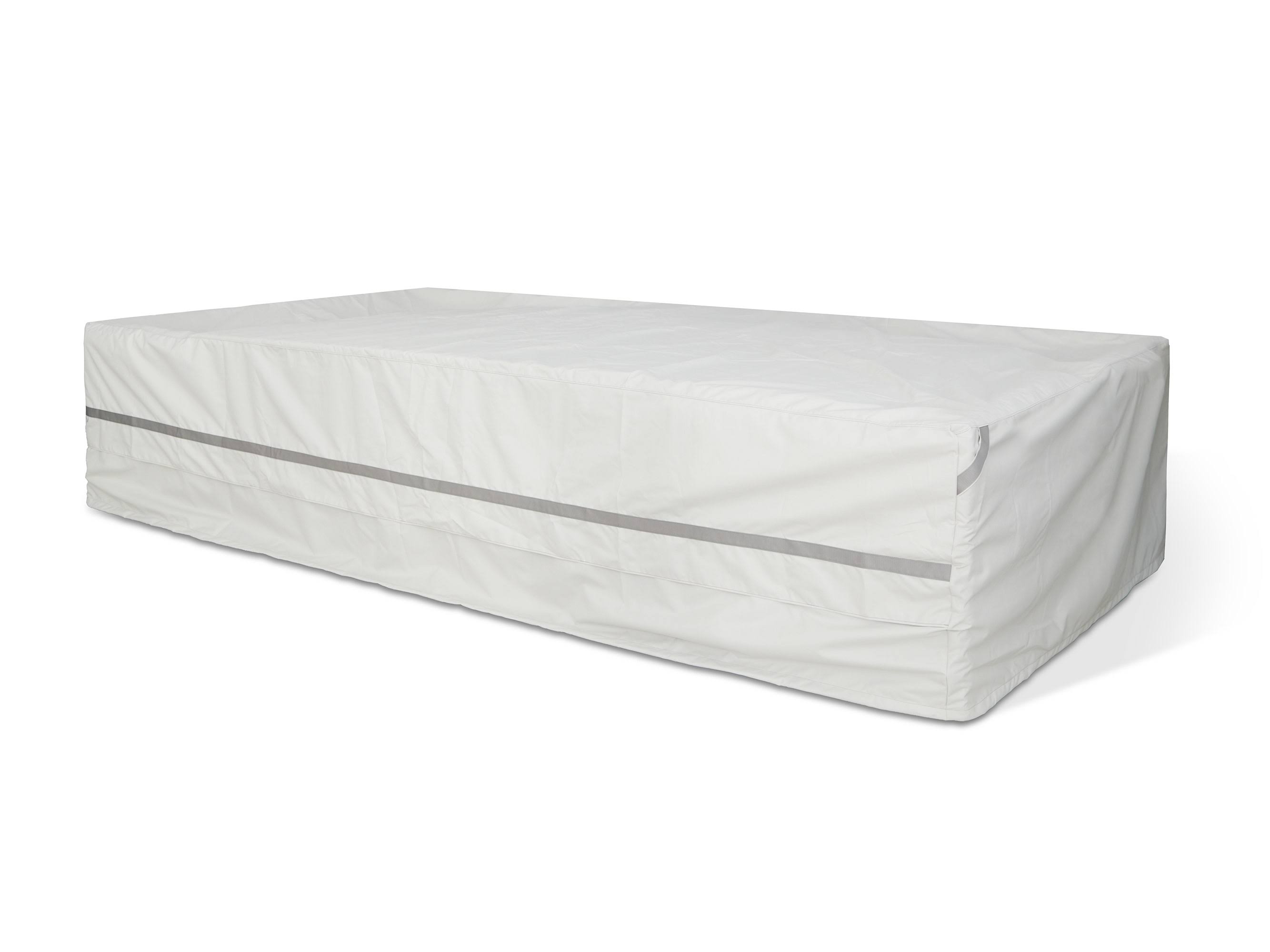 Outdoor Sectional Set Cover - Fits Up To 138, Weatherproof, Durable Heavy Duty Poly, 10-Year Warranty - Prestige, Stone - AF_7GCXVCVC