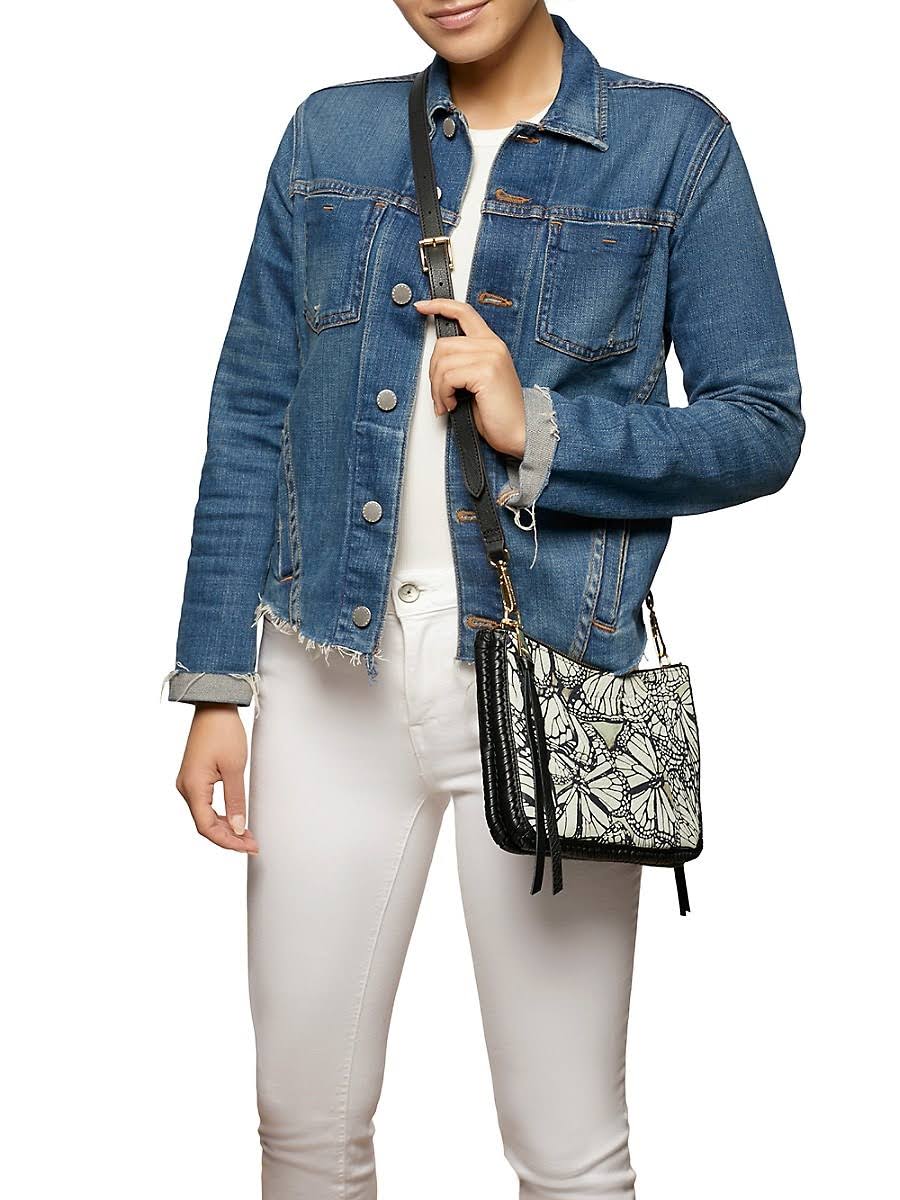 Aimee Kestenberg Famous Double Top Zip Leather Crossbody Bag - Black/FB_4FHOJBTF